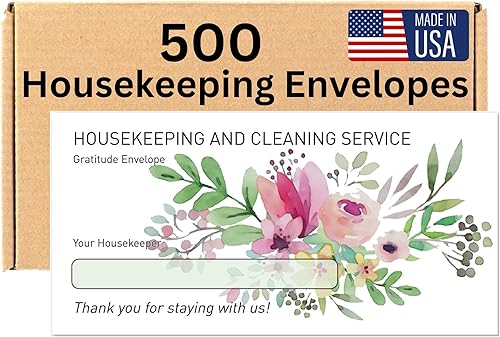 Miniatura 4 de 500 sobres de punta de limpieza | Hermosos sobres de punta para efectivo | Empresa de Estados Unidos | Diseño de flores