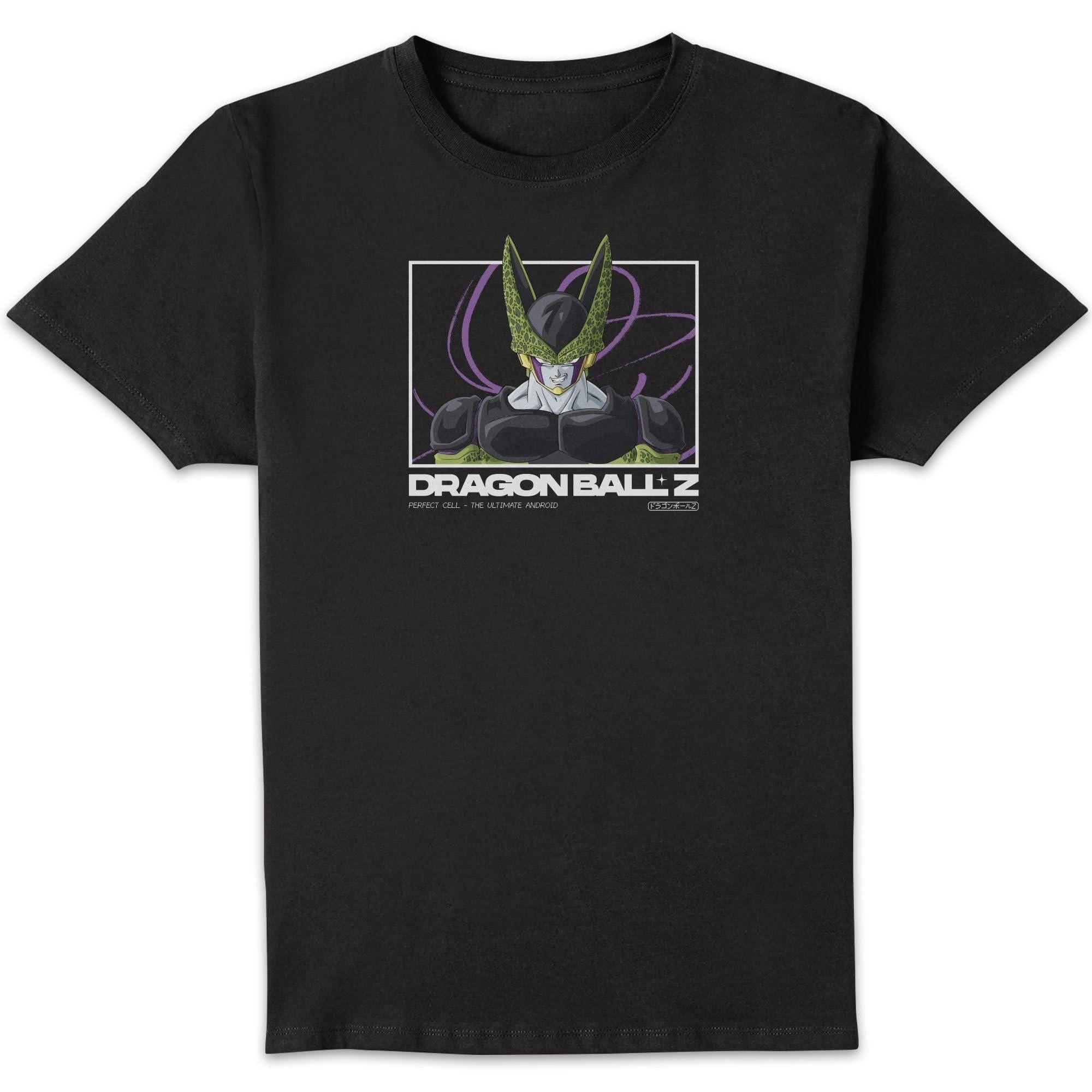 Zavvi Unisex Multi Dragon Ball Z Perfect Cell Profile T-Shirt - Black L