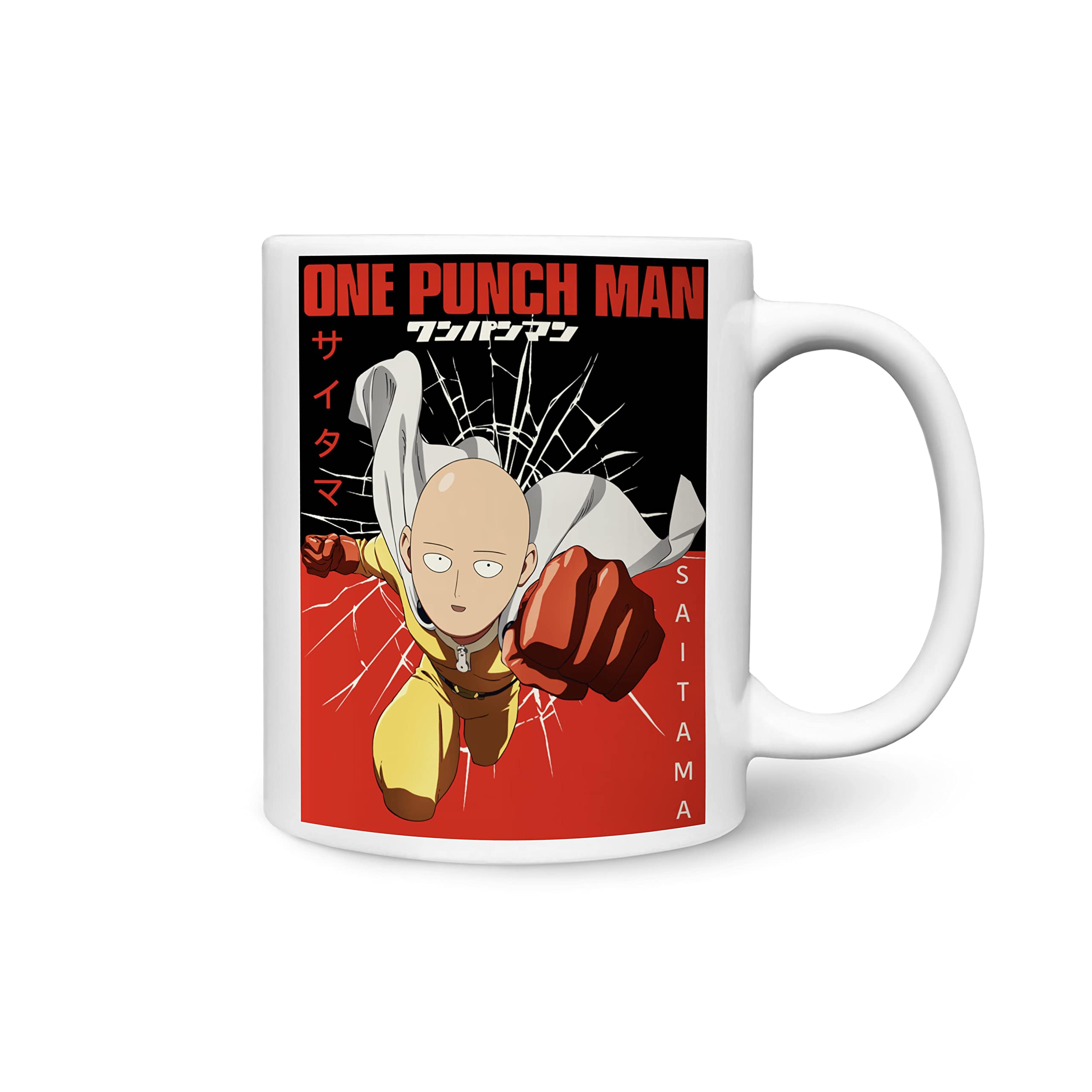 Saitama (One Punch Man) Anime White Ceramic 325ml Coffee Mug
