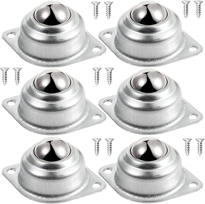 Rotelle A Sfera In Acciaio - 10 Pezzi, Cuscinetti Trasporto Per Mobili E Carrelli - Foto 3