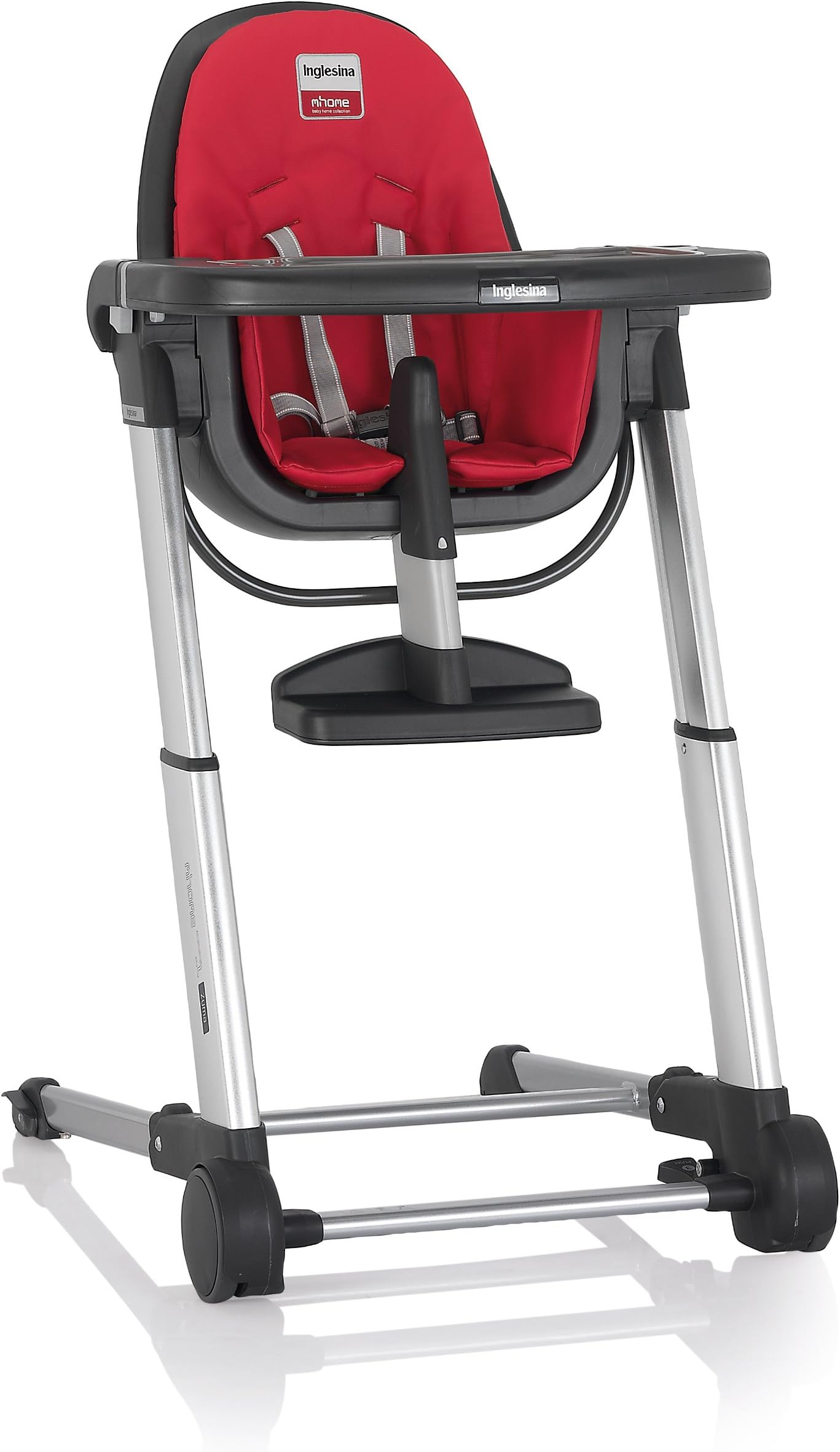 Inglesina Zuma Highchair, Gray/Red