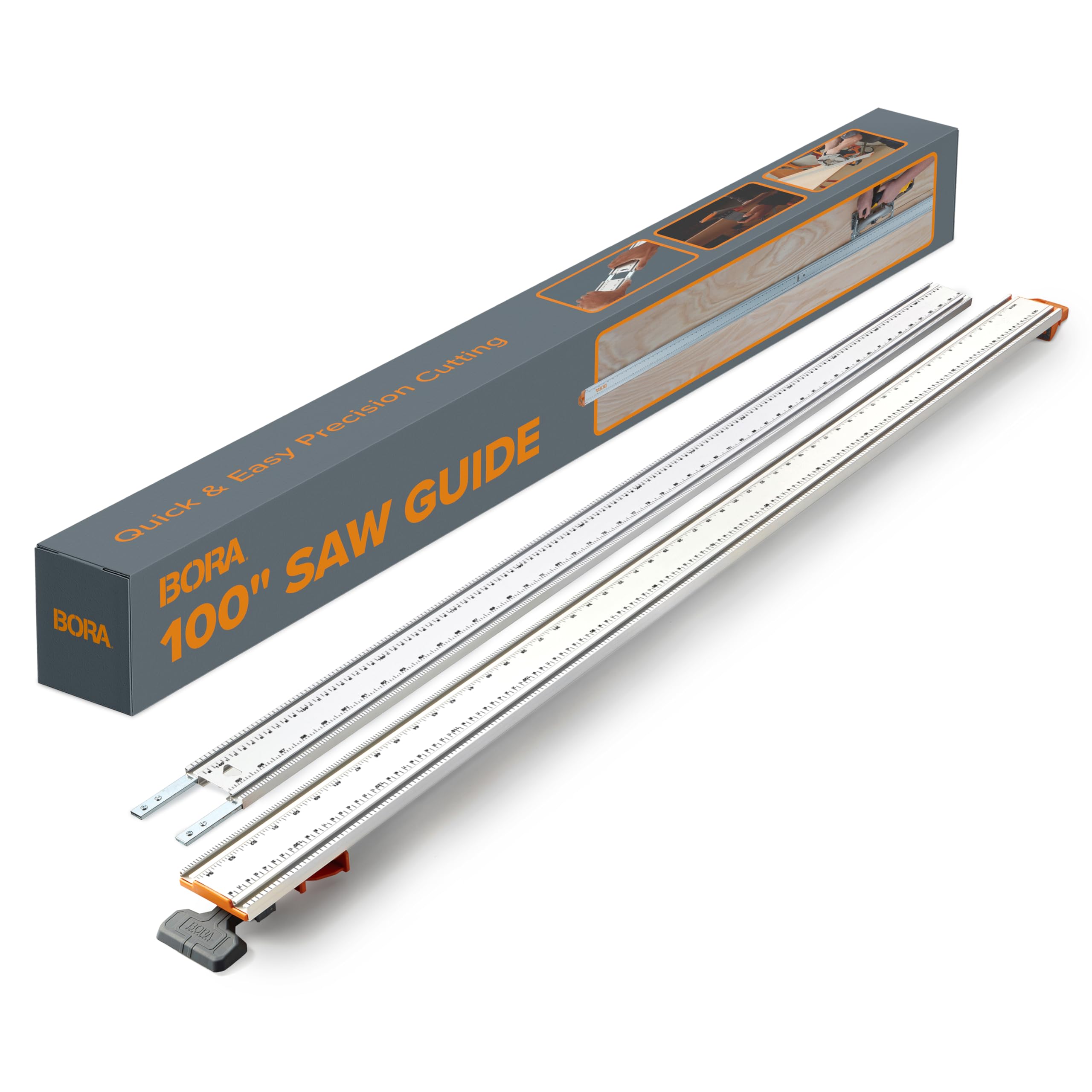 BORA 2500mm/100 NGX Clamp Edge, Straight Cut Guide for Circular