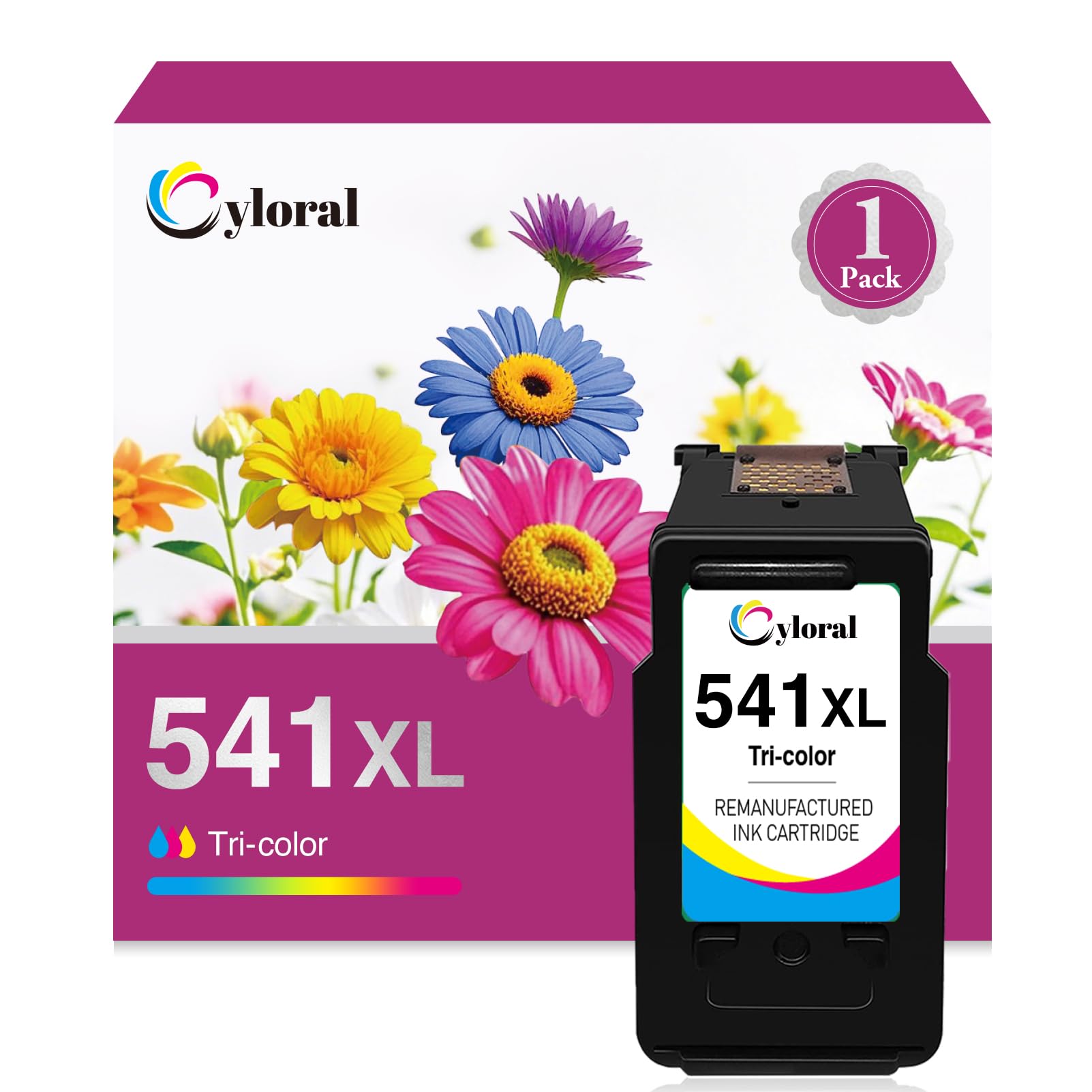 Cyloral CL-541 XL Patronen für Canon Druckerpatronen 541 XL Pixma MG3650 TS5150 TS5100 MG2100 MG2140 MG3650s MG3600 MG3500 MG4100 MG4150 MG4250 MX475 MX535 MX470 TS5140 TS5151 MG3250 MG3550 Drucker
