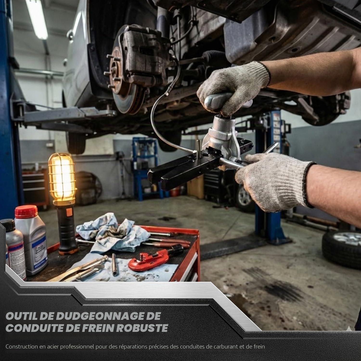 Flexzion Evaseur Évasement, Outils D'évasement de Tuyaux de Freins (8 Tailles 3/16-3/4) Coupe-tuyaux Manuels pour Tuyauterie Flaring, Excentrique Réfrigération Dudgeonnière cuivre doux laiton