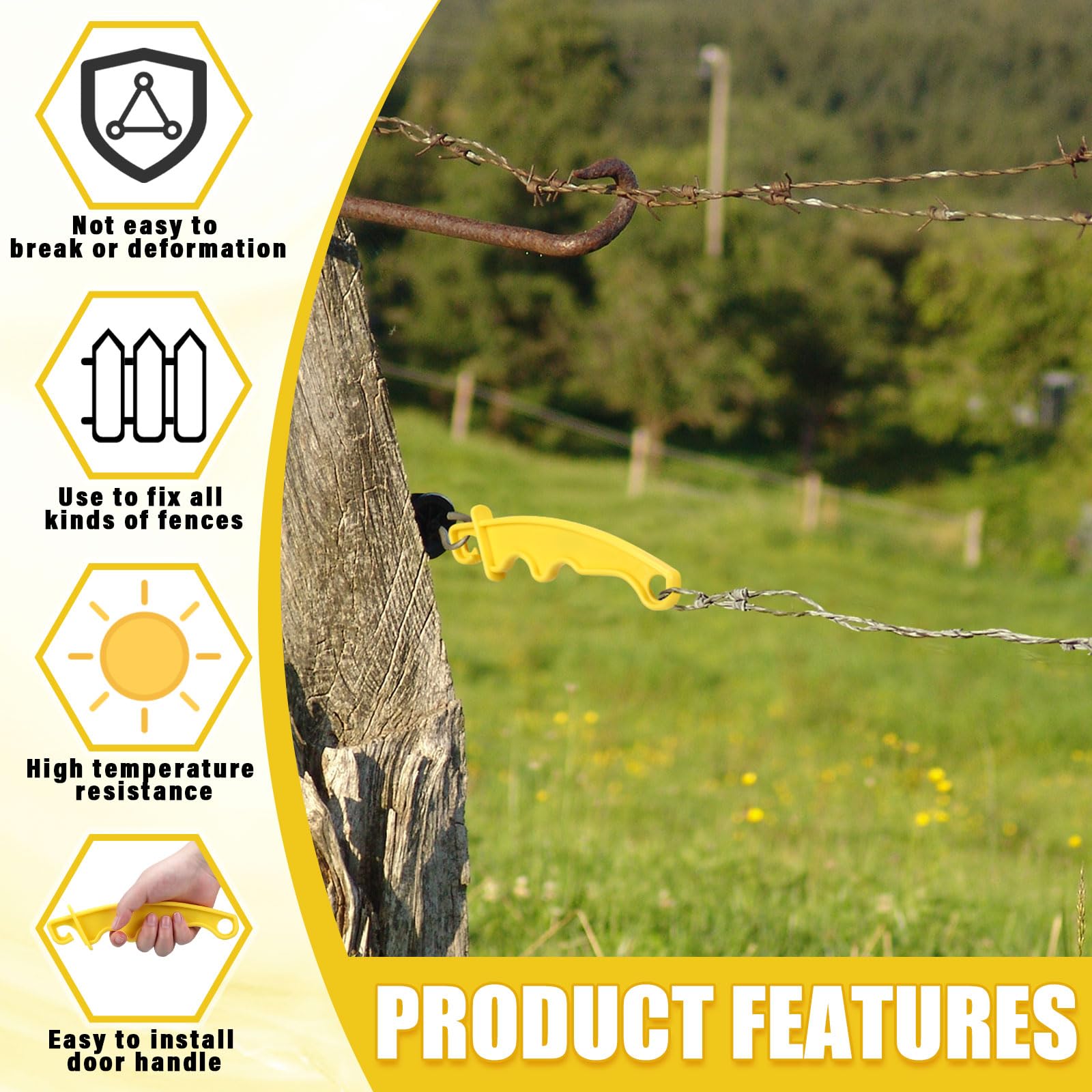 Aisladores De Poste Redondo Apretado, 100 Piezas De ABS Tipo Aisladores  Eléctricos De Valla Aislantes Eléctricos De Sujeción De Alambre Para Valla  | Compra Online En Yaxa, image size:1600x1600