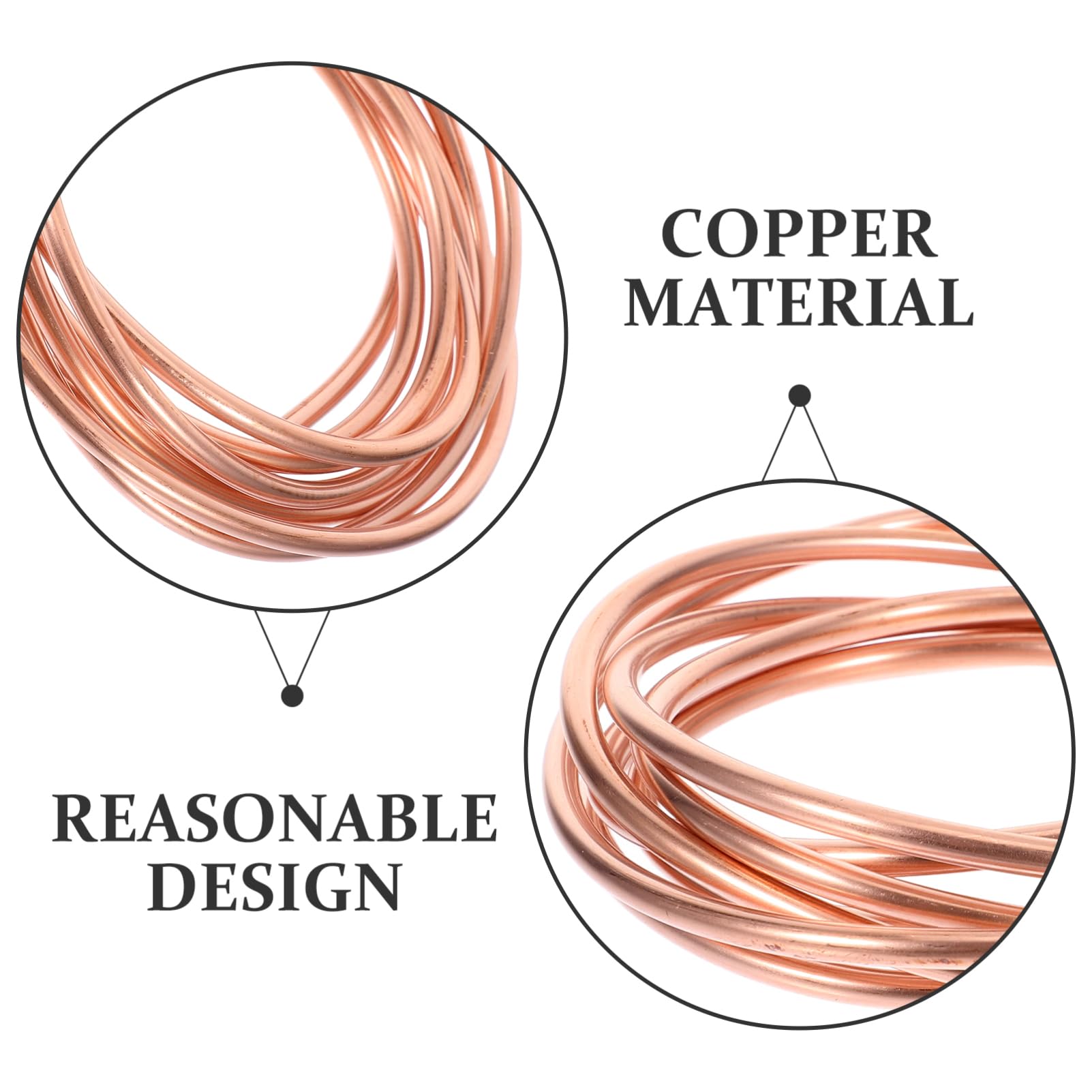 CIYODO Copper Coil Tubing for Ac and Freezer Soft Tubing Coil Easy to Bend and Install High Thermal Conductivity