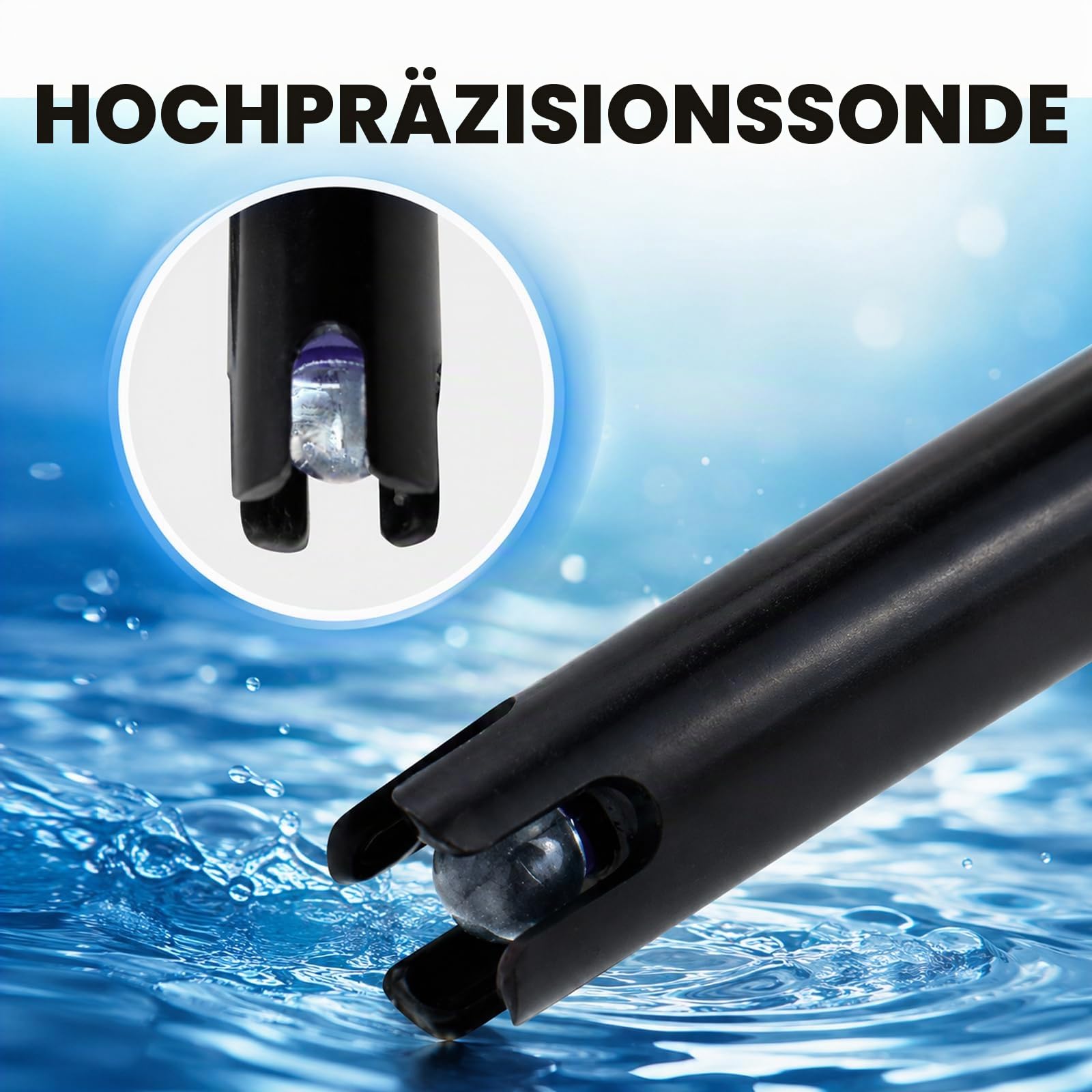 Lange Karosserie pH Elektrode mit BNC Steckdose Sonde 300cm Kabel 0-14pH für pH Meter, pH Regler pH Gerät Wirtschaftlich Sensor