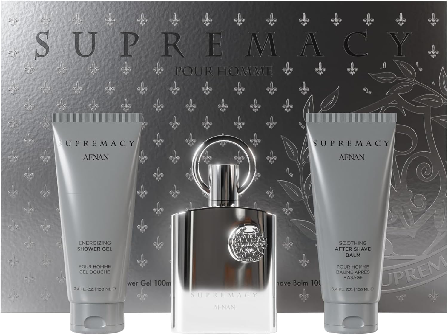 Amazon.com: Afnan Supremacy Silver Perfume Gift Set - Eau De