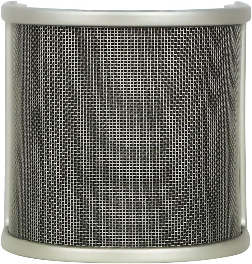 Mic Pop Filter,Micfuns fashion golden microphone pop protection, with foam layer windshield windscreen for studio, recording, podcast - Image 8
