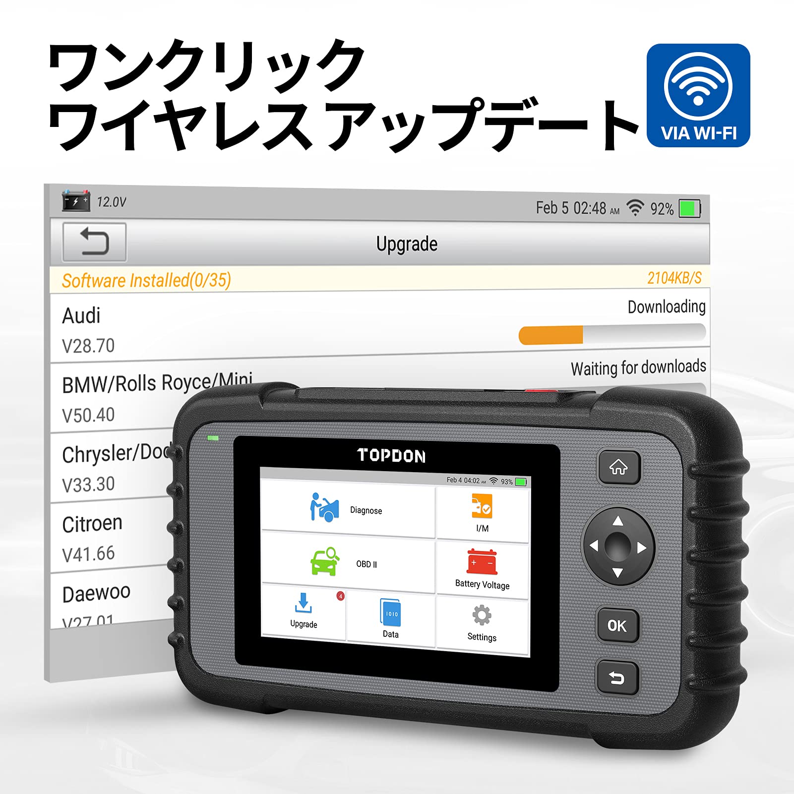 TOPDON ArtiDiag500 S プロ診断ツール TOPDONArtiDiag500Professional診断ツールユーザーマニュアル