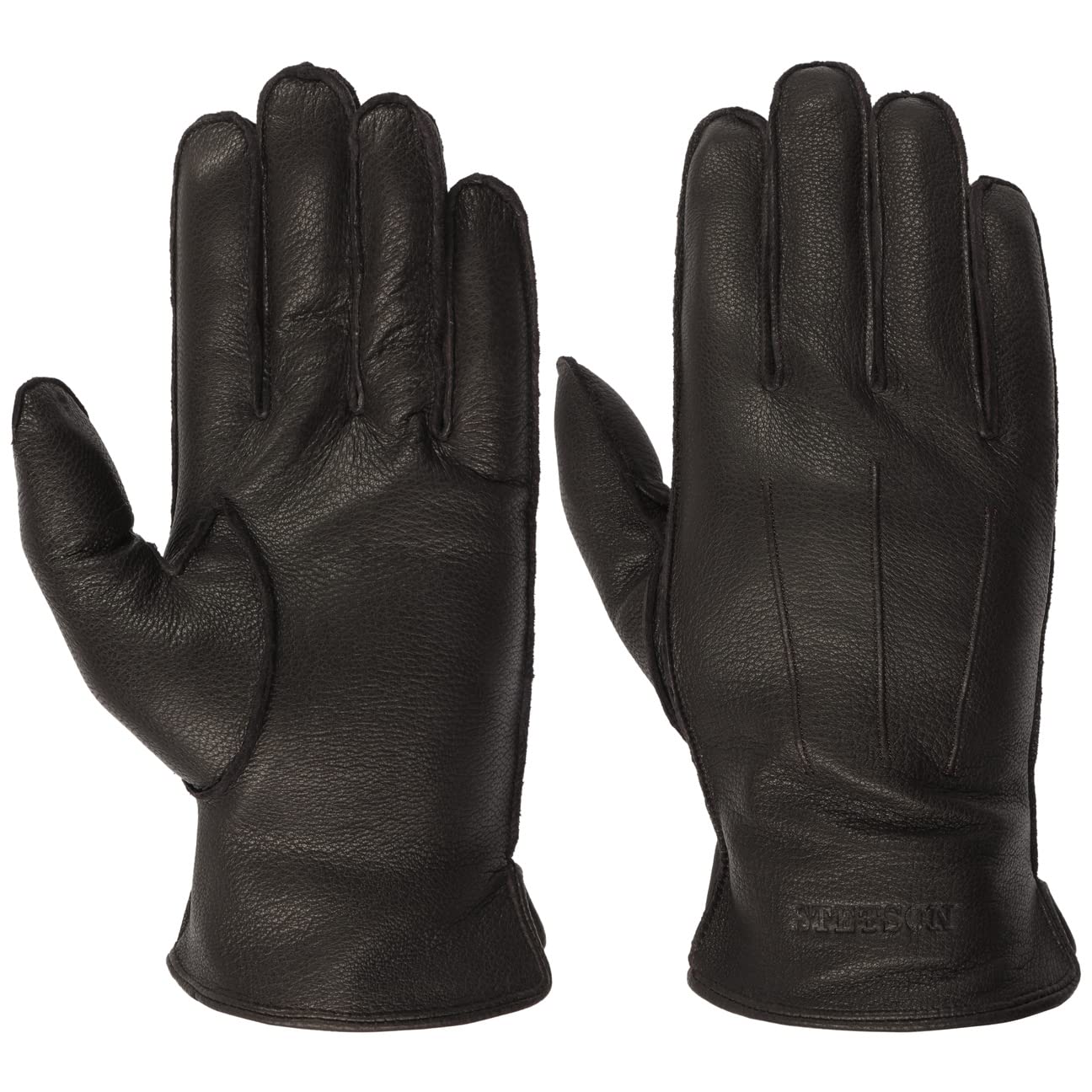 Stetson Classic Uni Goat Leather Gloves Men dark brown 10