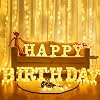 155 Bulbs Happy Birthday LED Marquee Light Up Letters Sign Large Size