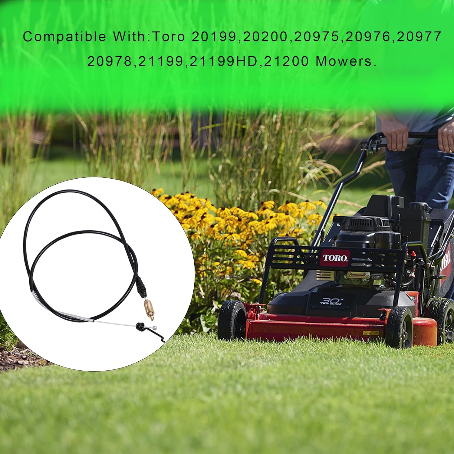 30-Inch Traction Cable 127-6867 for Toro Timemaster Lawn Mower Repair Part