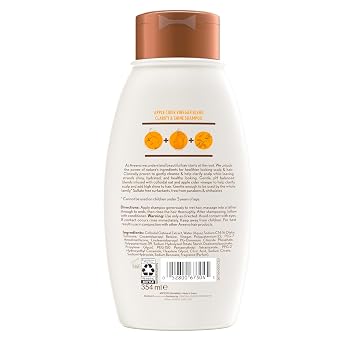 Aveeno Apple Cider Vinegar Clarifying Shampoo, Shine Enhancing, 12 fl oz