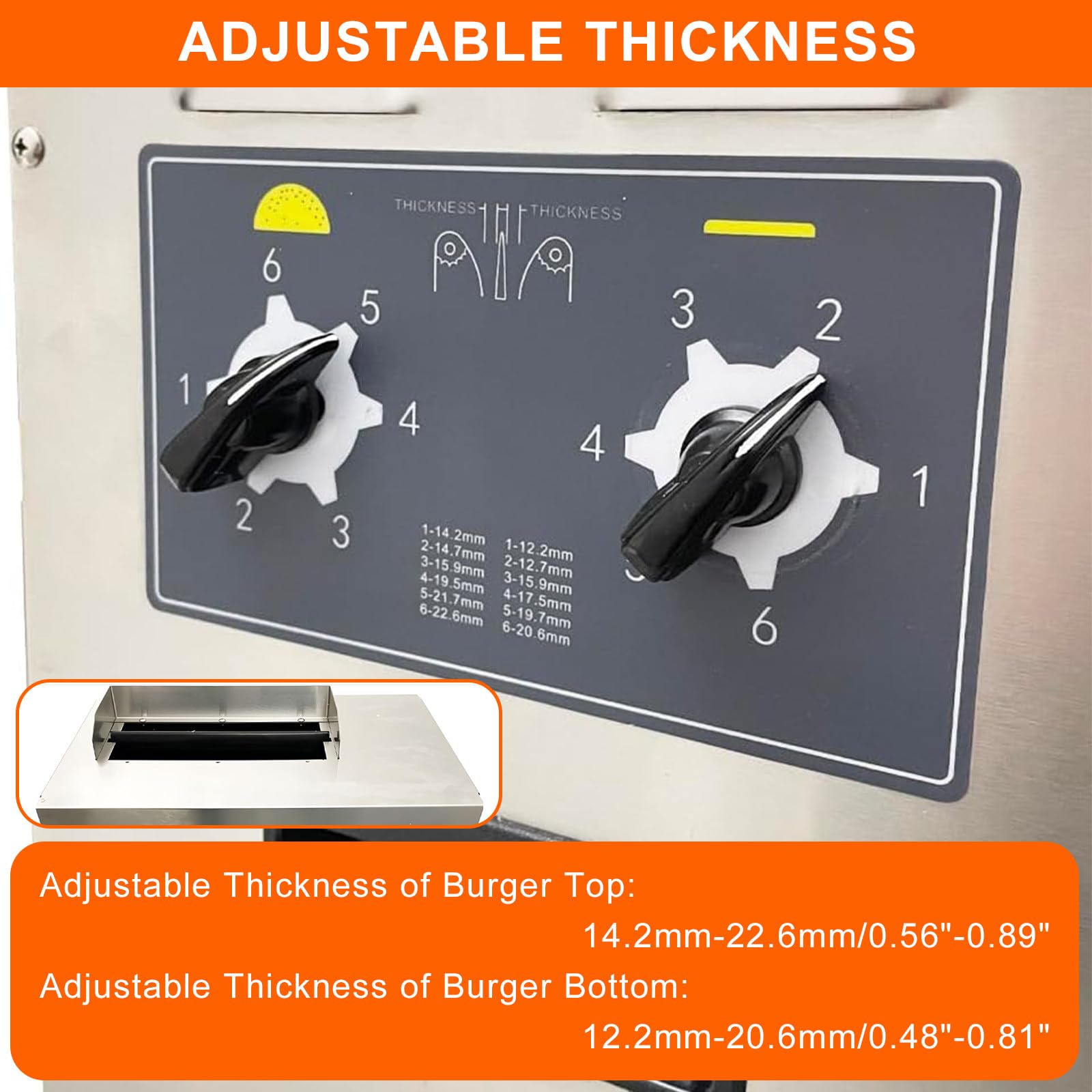 Komercyjna Maszyna do Burgerów, Toster Taśmowy, 50℃-300℃, 2000W, Elektryczna Maszyna do Pieczenia Tostów/Bułek/Chleba, Typ łańcuchowy, Regulowana Grubość