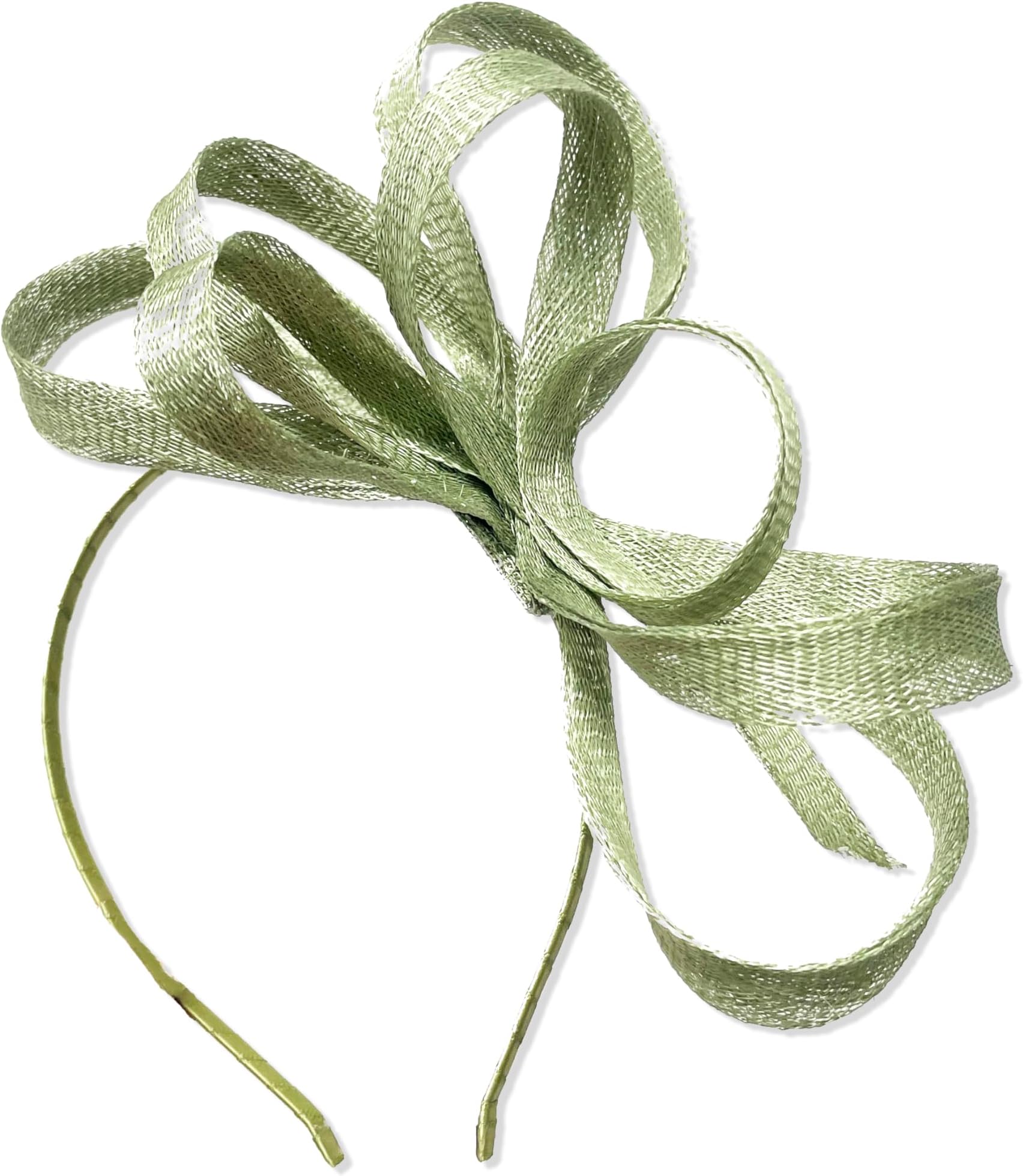 Caprilite Vegan Sinamay Fascinator Headband Wedding Hoop Ladies Day Ascot Races