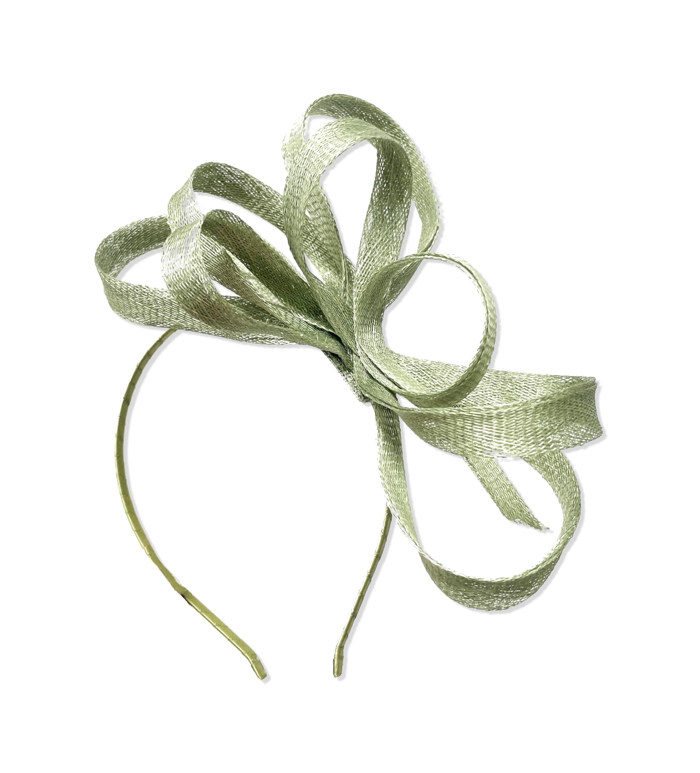 Caprilite Vegan Sinamay Fascinator Headband Wedding Hoop Ladies Day Ascot Races