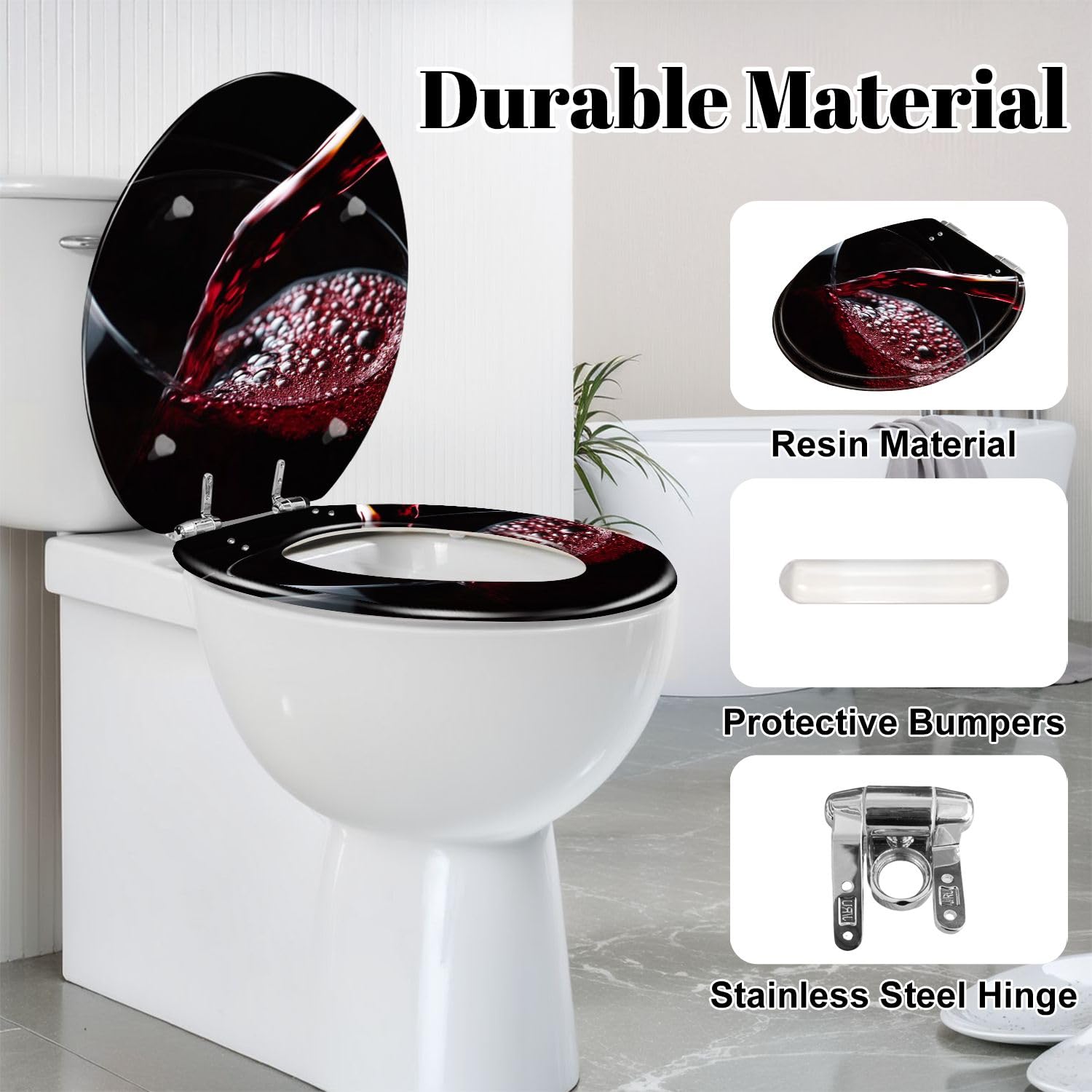 Sedile WC rotondo generico per bagno