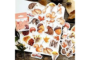 EORTA Autumn Forest Theme Animals/Plants Stickers