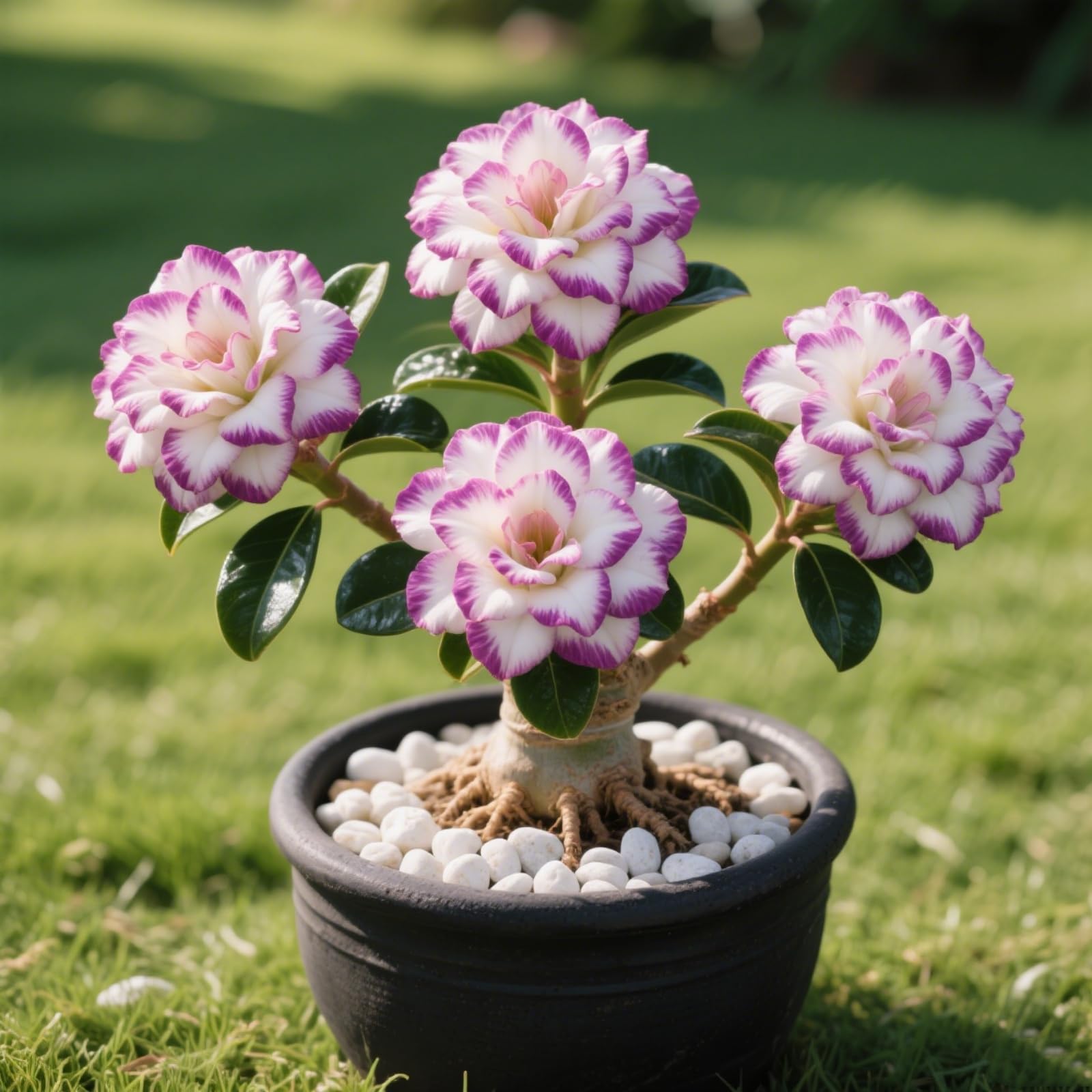 Desert Rose/Double-Flowered Desert Rose-Hardy Perennial,Desert Rose Plants UK, Excellent Display-G-1 Bulbs