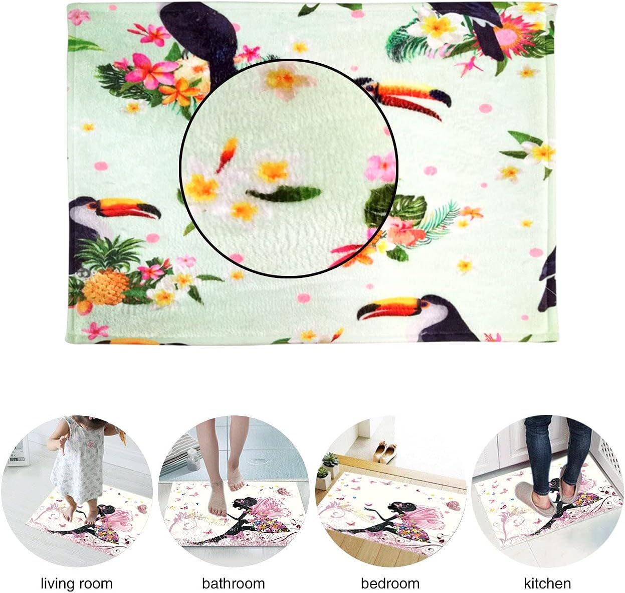 LB Witch's Wood Cabin Magic Book Shelf Shower Curtain Magic Halloween Night Bathroom Sets with Shower Curtain and Rugs,72X72inch Waterproof Polyester Fabric