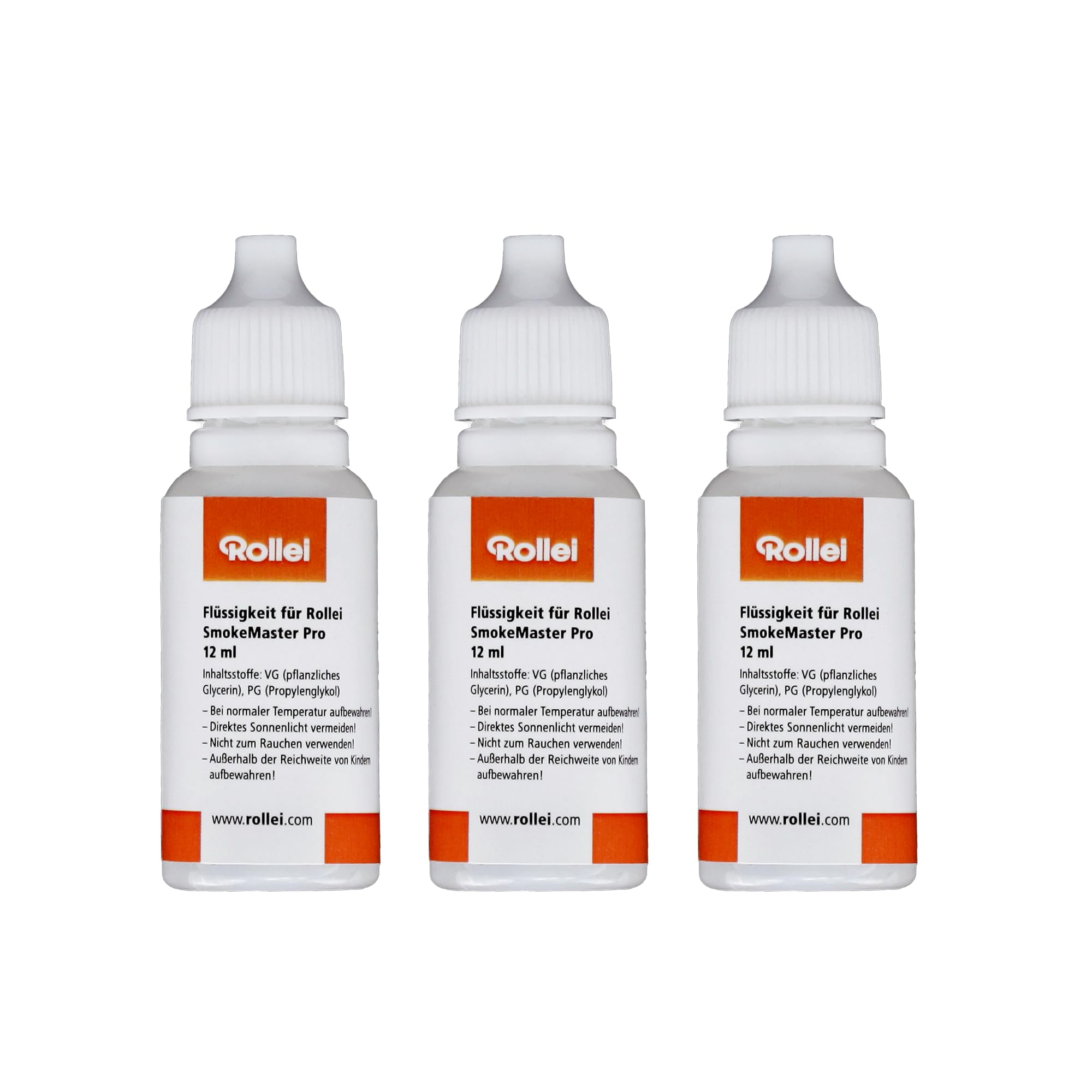 Rollei Replacement Fluid (Set of 3) for SmokeMaster/Pro Fog Fluid for Creative Effects