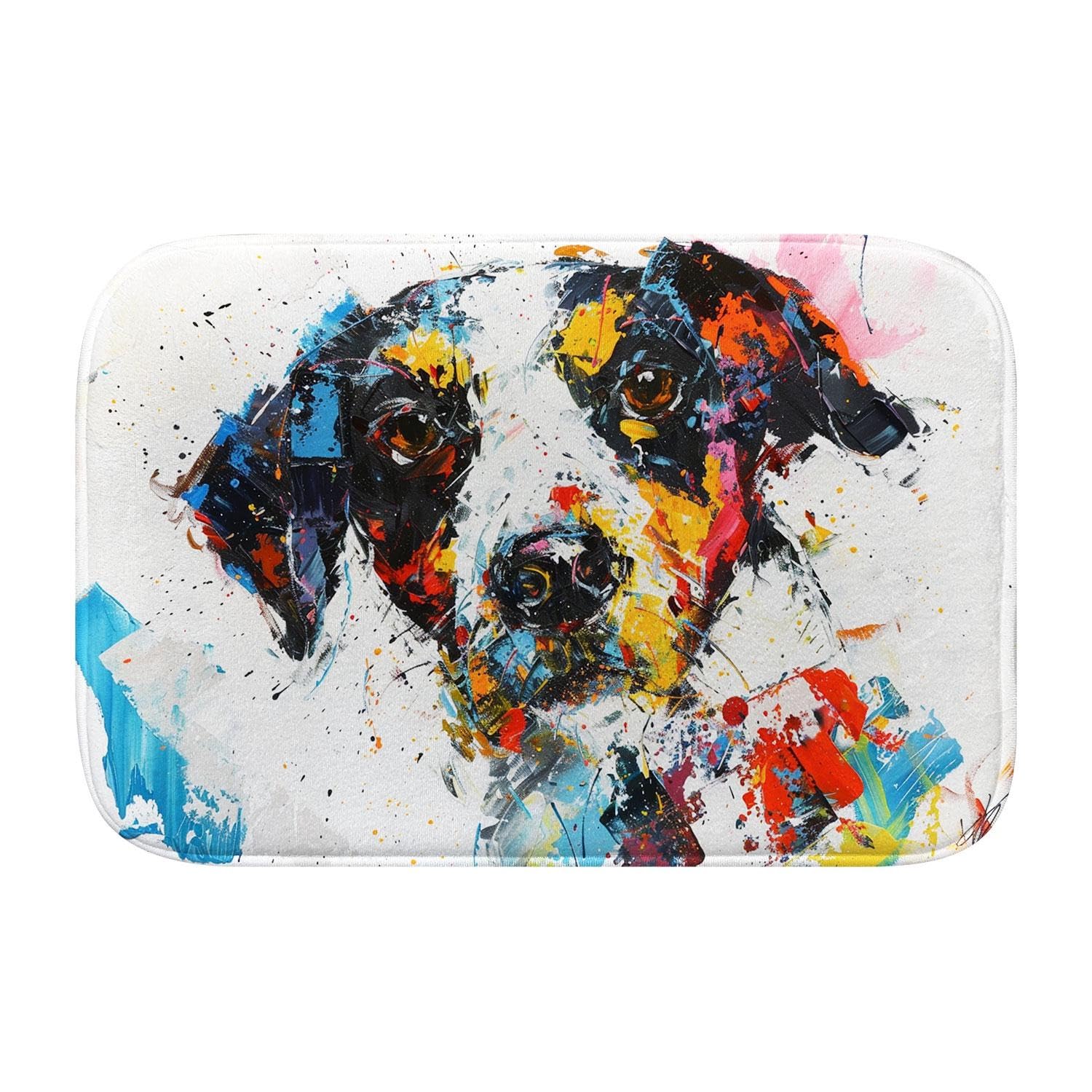 Tapis de bain absorbant lavable machine en mousse à mémoire de forme VCSFR Chien L