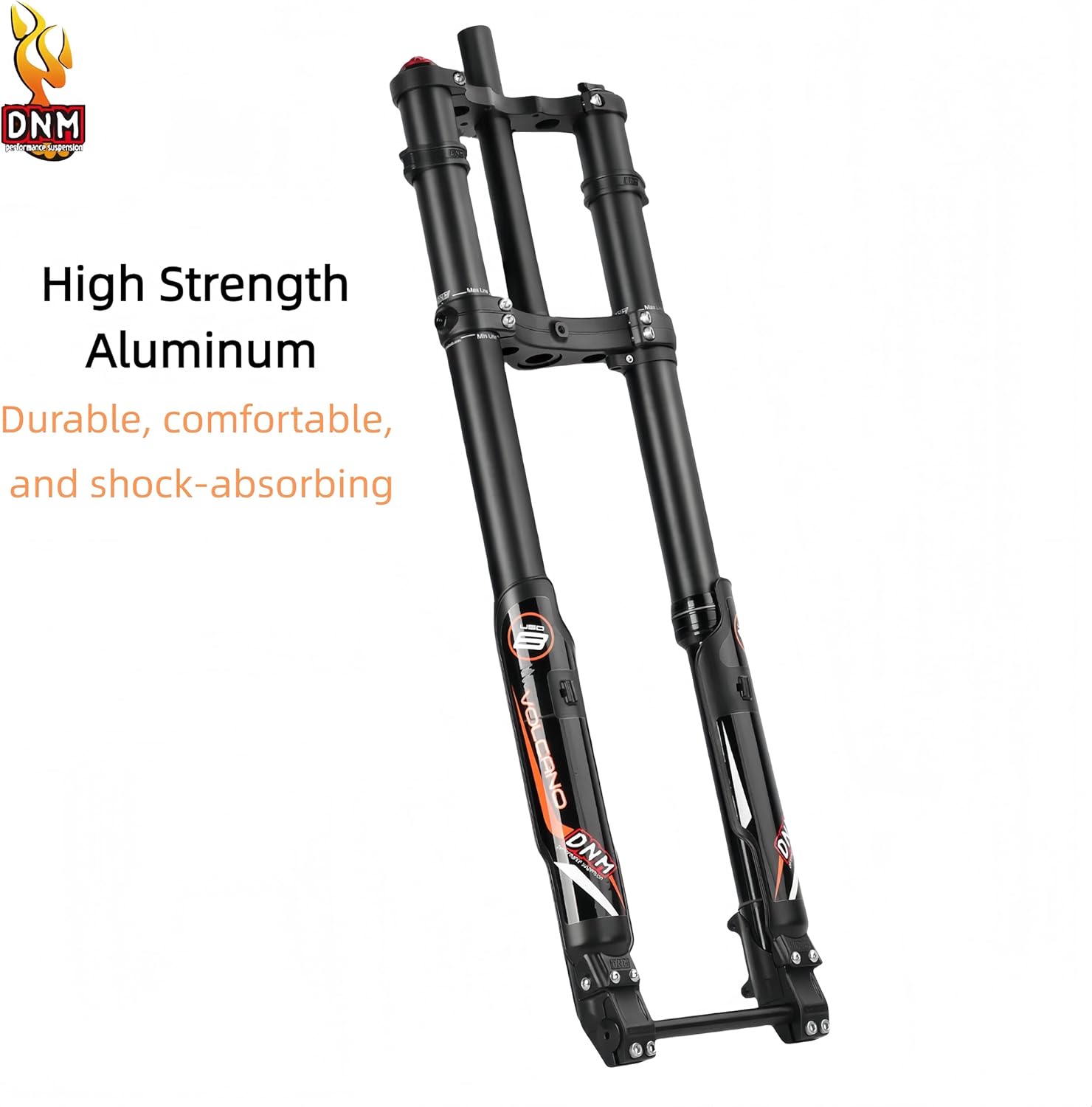 DNM 750MM 644MM USD-8 Fat Front Fork for Snowy Beach Bike Double Shoulder Straight Tube Oil Spring Disc Brake 150×15MM Axle