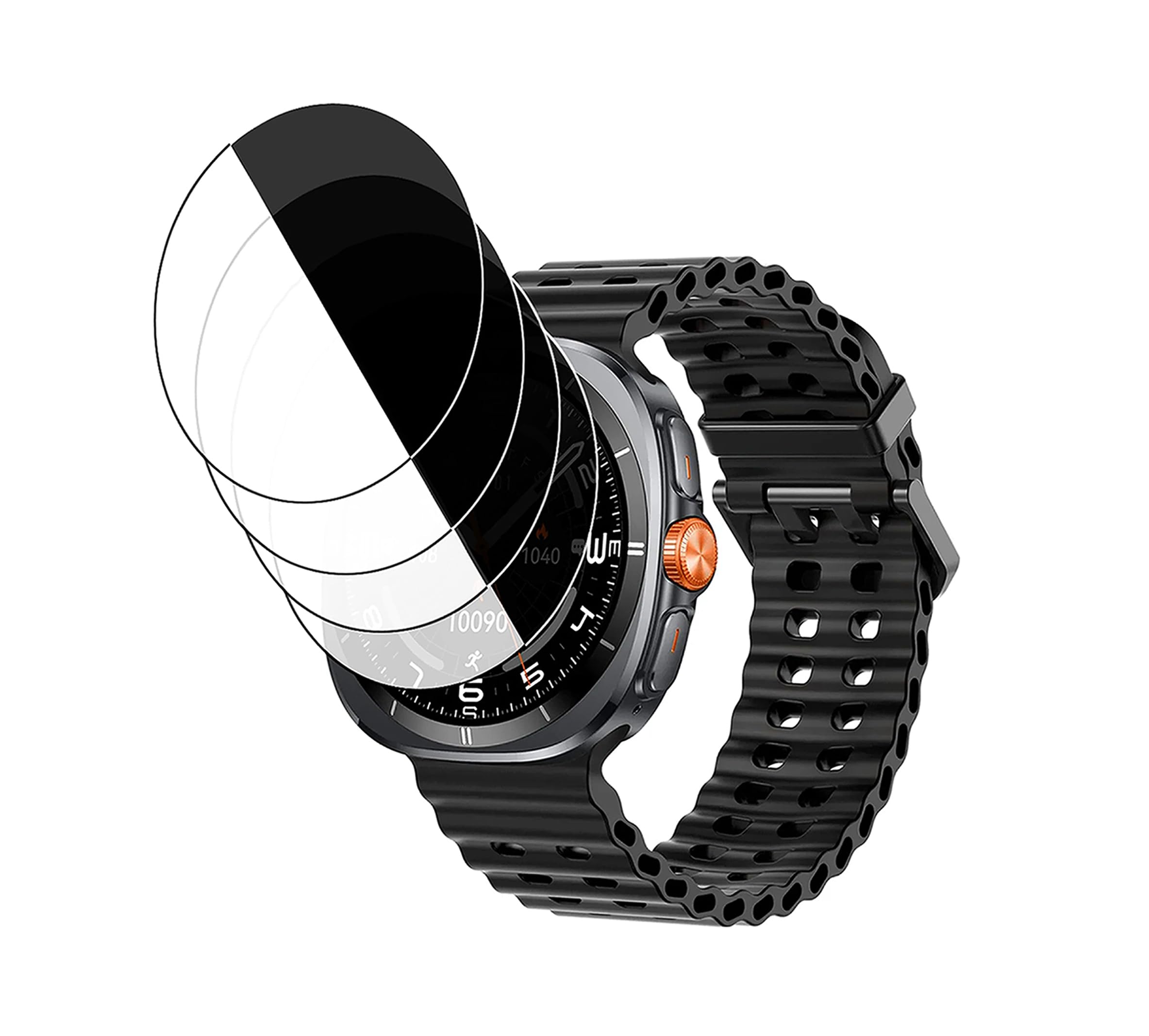 DAFFIN Impossible Screen Guard for Fire Boltt Axiom Smart Watch Smartwatch (Pack of 4)-D163-image-25