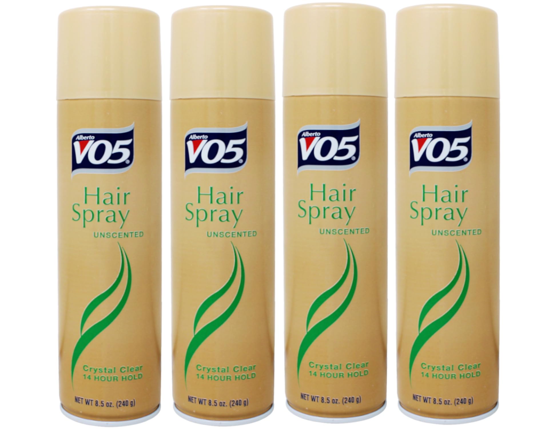 VO5 Crystal Clear Hairspray, Unscented 8.5 oz (Pack of 4)