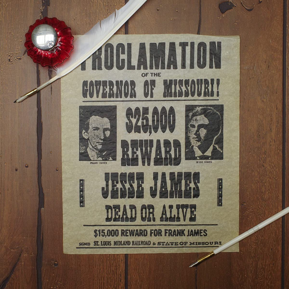 Amazon.com: Treasure Gurus Outlaws Jesse & Frank James Wanted