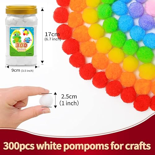 Vista 77 de Praisebank Pompones rojos, 90 unidades, 1.5 pulgadas, perfectos para artes y manualidades