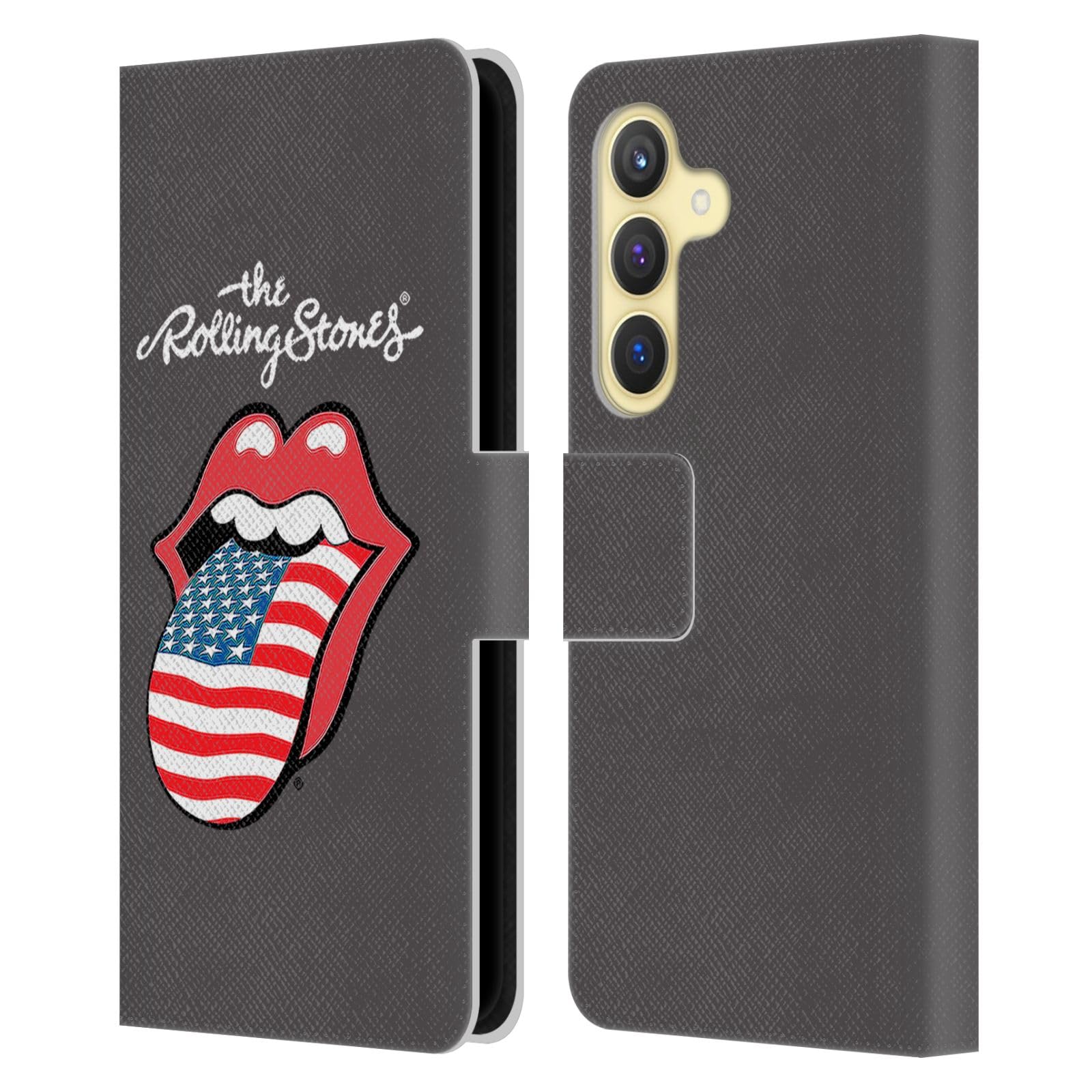 Funda Samsung S24 5G cuero libro original The Rolling Stones protectora 7