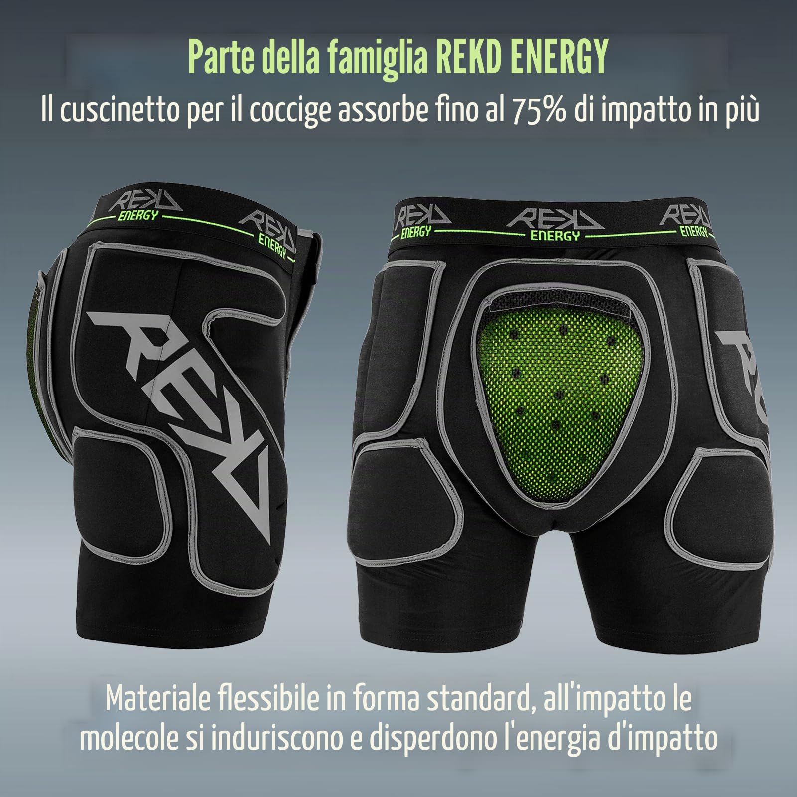 Rekd Energy Impact Shorts Pantaloncini Corti Unisex-Adulto