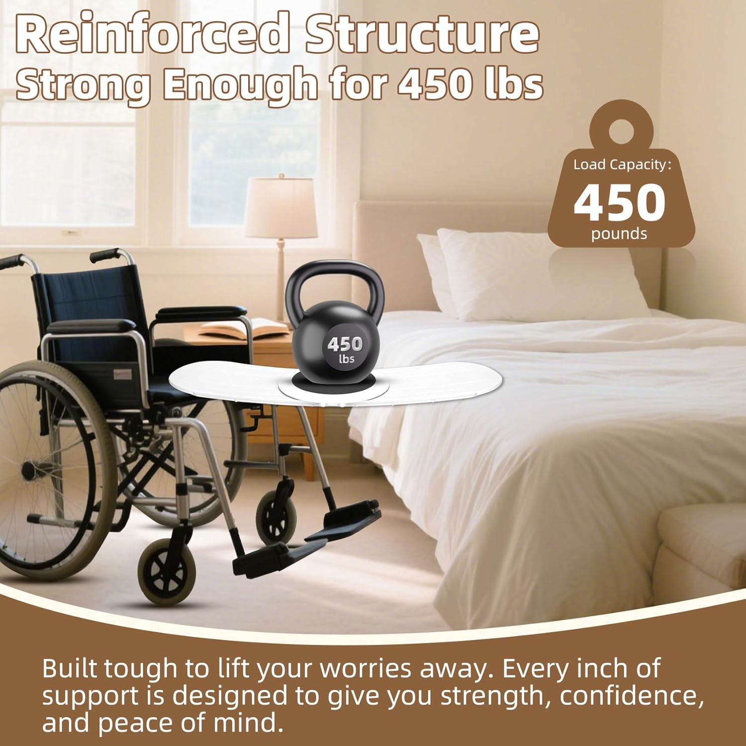 Slide Transfer Board with Disc,Sliding Board for from Wheelchair to Bed/Car,EVA Anti-Slip Pad Make Transfers Easier,Heavy-Duty Sliding Board for Patient Senior, Reach More, Move Easier