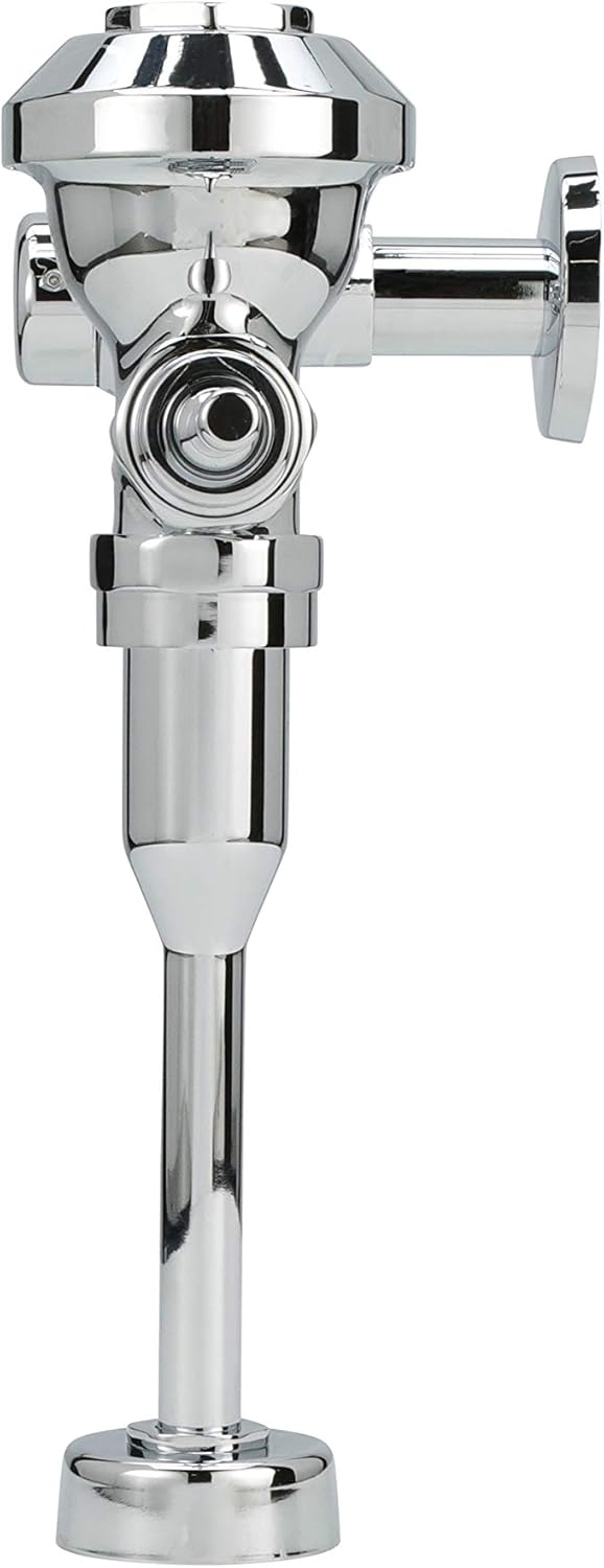 Zurn Z6003-EWS-YB-YC Aquaflush Exposed Manual Diaphragm Flush Valve with 0.5 GPF, Sweat Solder Kit, and Cast Wall Flange in Chrome