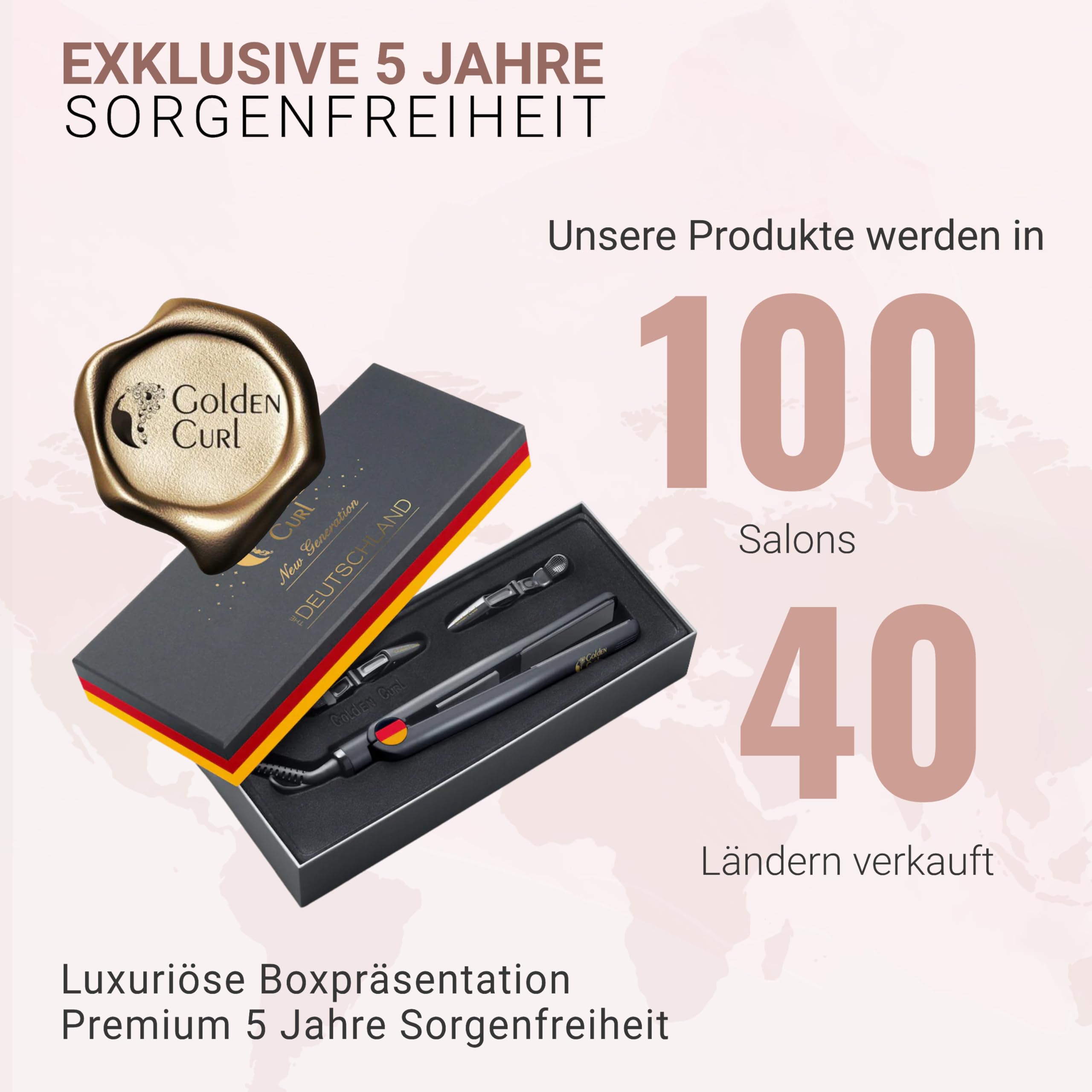 Glätteisen Locken und Glätten, Haarglätter für atemberaubende Ergebnisse | 5 Jahre Sorgenfreiheit, Hair Straightener und Lockenstab 2 in 1 für umwerfende Locken und geschmeidiges Haar (Germany)