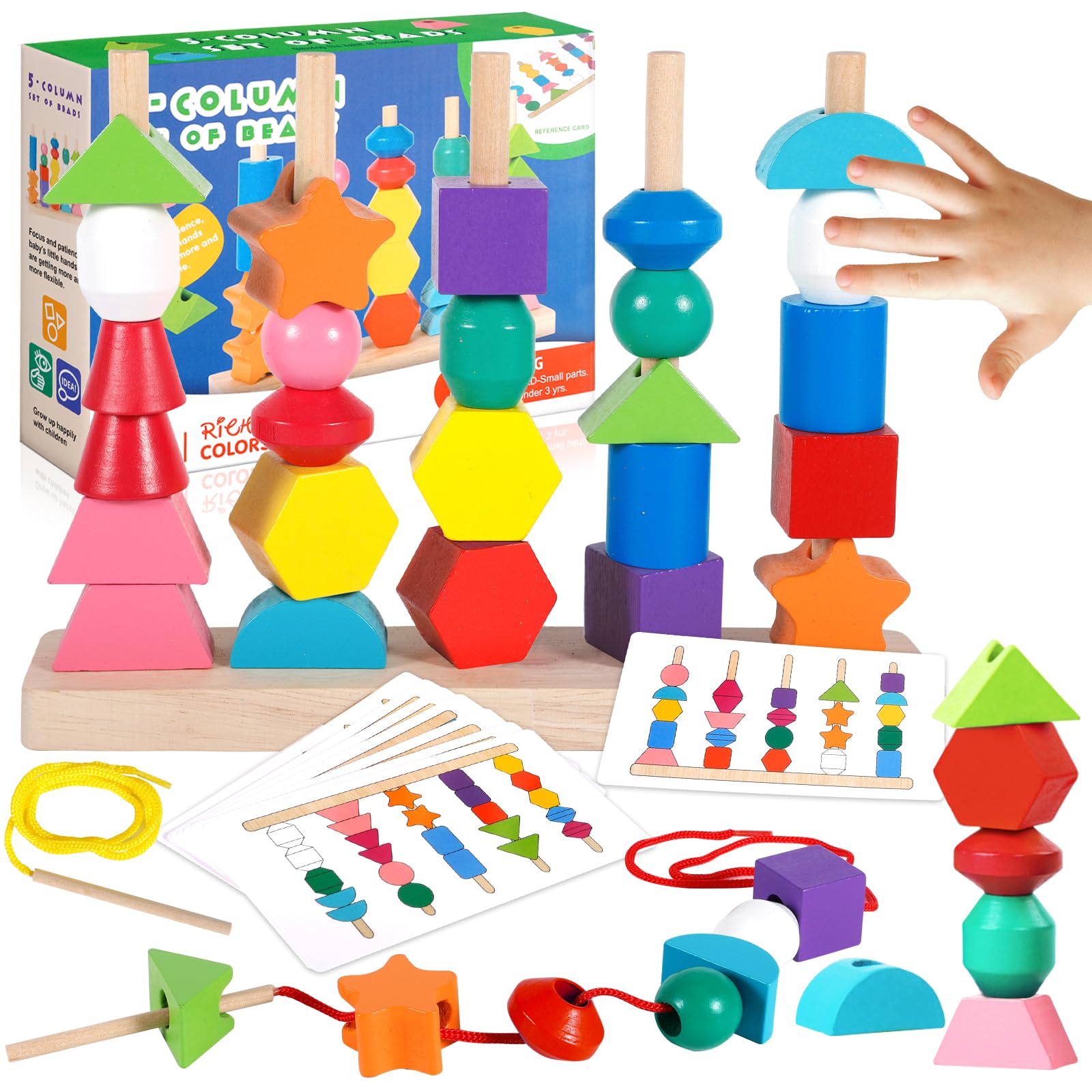 sinnvolles spielzeug ab 3 jahren Sortierspiel Mit Karten Montessori Holzspielzeug Ab 3 Jahre