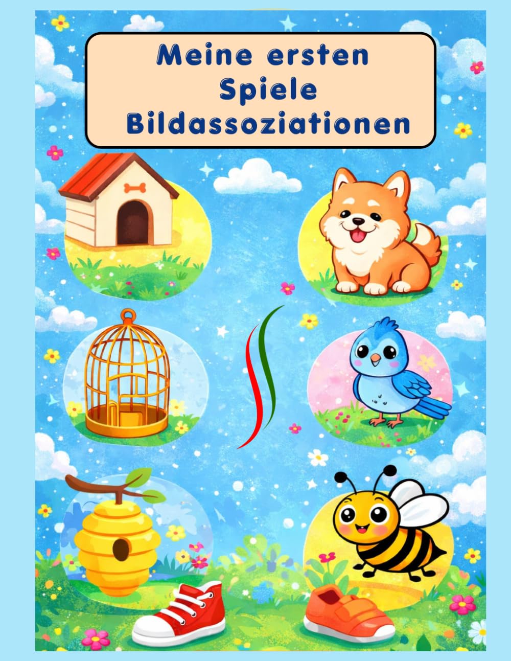 Meine ersten Zuordnungen – Aktivitätsbuch für den Kindergarten zur Förderung von Logik und Beobachtung: Spielerisches Lernbuch mit einfachen Bild-Zuordnungen für Kinder von 2 bis 5 Jahren