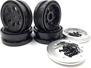 4PCS Plastic 1.9inch Beadlock Wheel Hubs for 1/10 RC Crawler KM5 KM4 KM2 TRX4 TRX6 AX90046 Axial SCX10 SCX10II