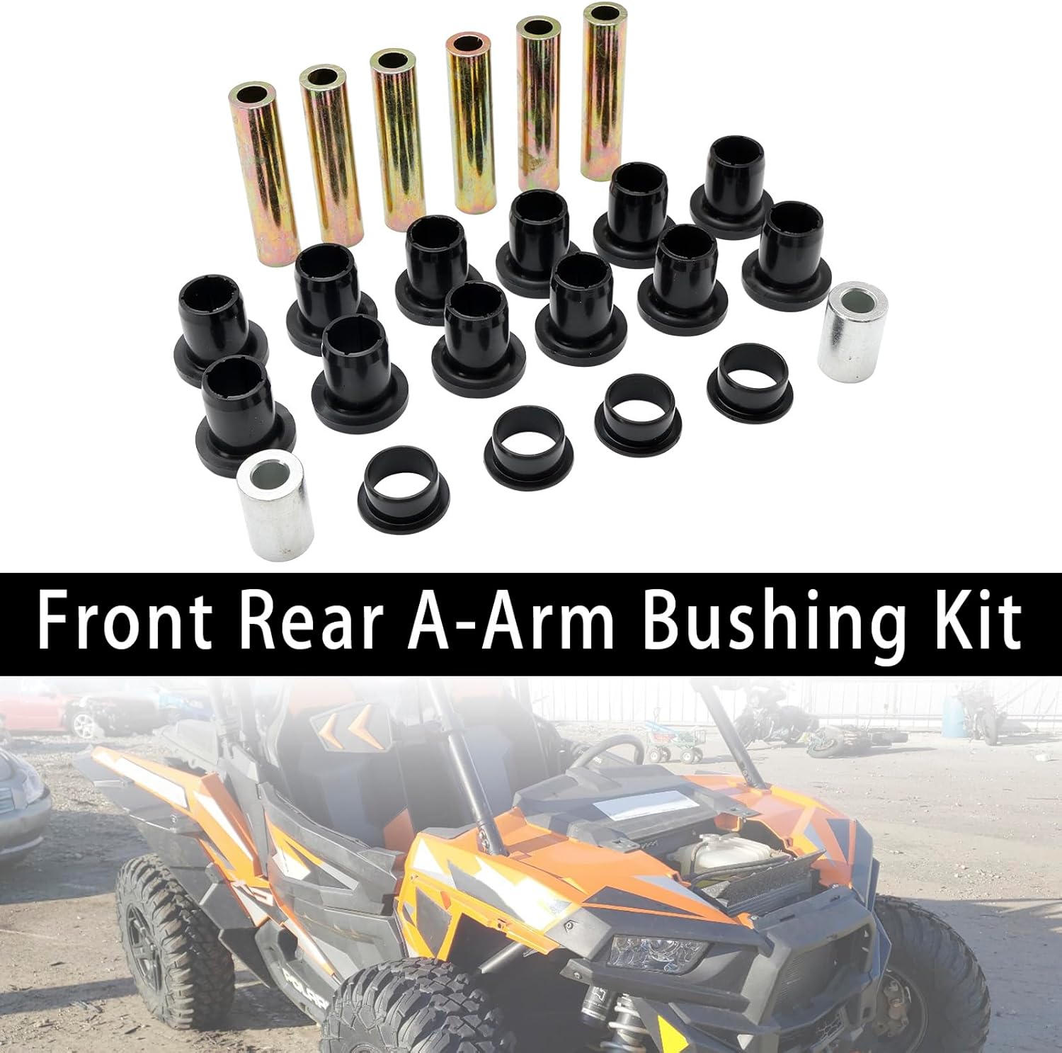 MAD HORNETS Front Rear Control Arm Bushing Kit For Polaris RZR 900 EPS 1000 XP 4 14-16