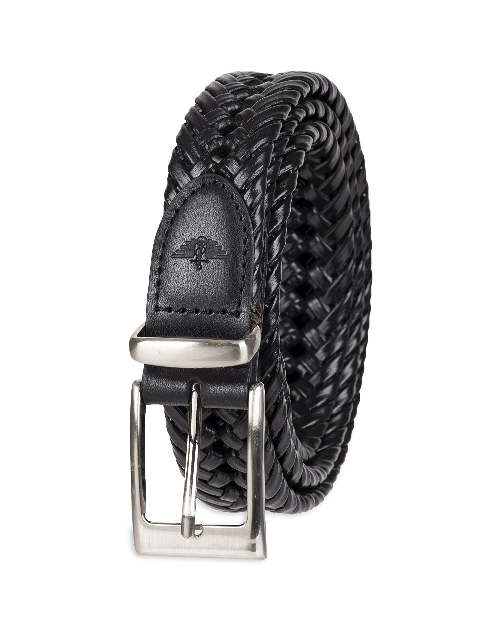 DOCKERSMen’s Leather Braided Fully Adjustable Belt