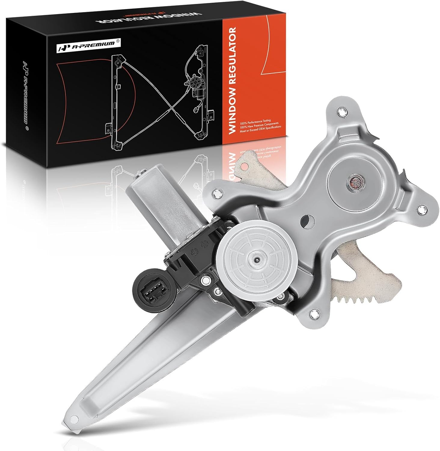 A-Premium Rear Left Electric Power Window Regulator with Motor Compatible with Lexus RX330, RX350 2007-2009, RX400h 2006-2008 & Toyota Camry 2002-2006