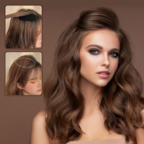 Miniatura 4 de FRCOLOR 5 Pcs Bump Up Hair Clips Volume Padding Bun Updo Magics Head Insert Hair Barrettes Maker Tool Hairpins Hair Accessories for Women Girls Diy