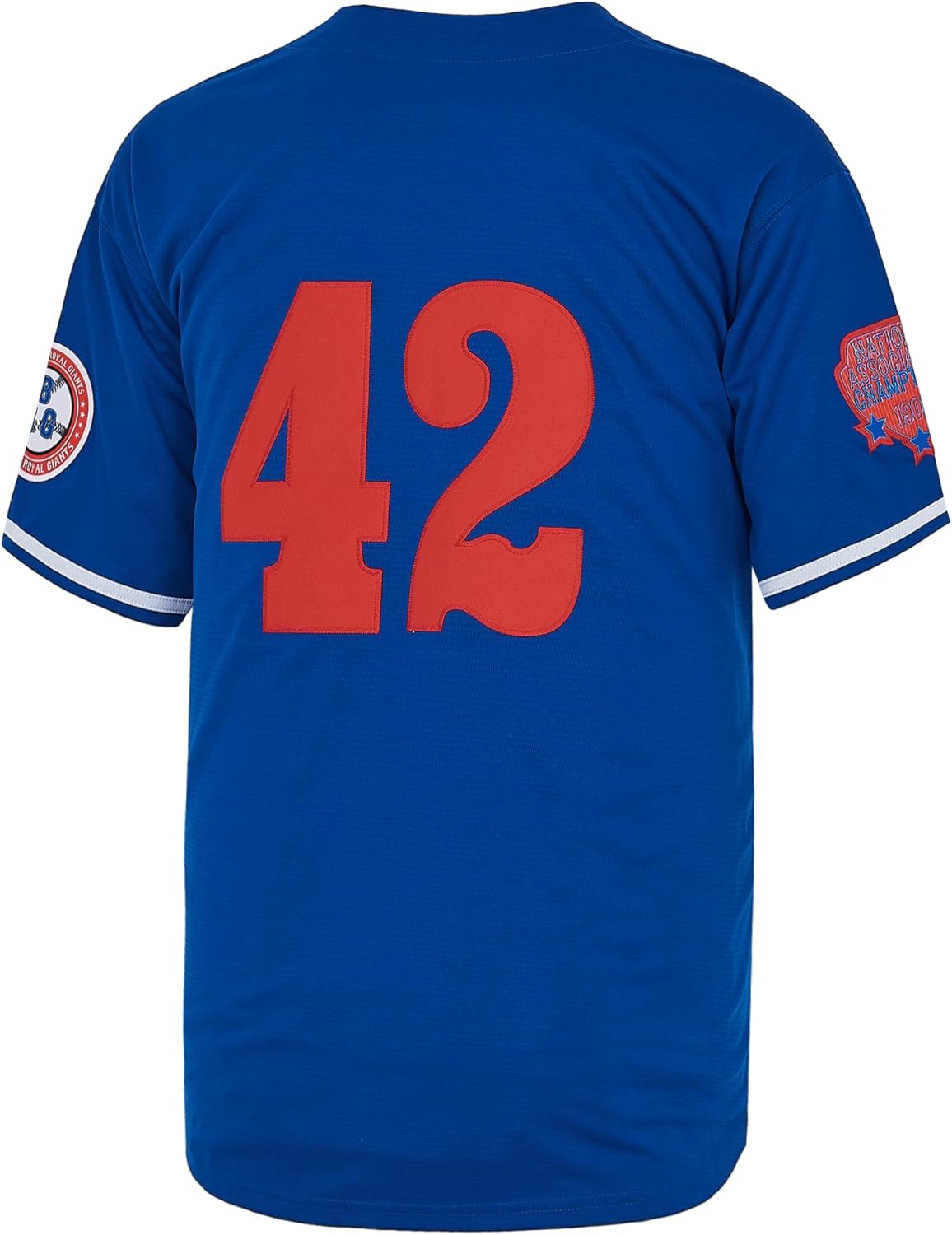 Men's 42 Black Legend Baseball Jerseys Button Down Jersey 90s Hip Hop Short Sleeves Stitched - Image 3