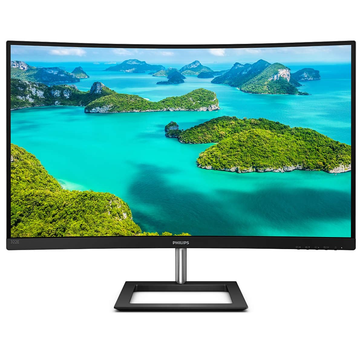 Philips E-Line 322E1c 32 Va Full Hd Curved Monitor Black, Laptops Direct - 322E1C/00