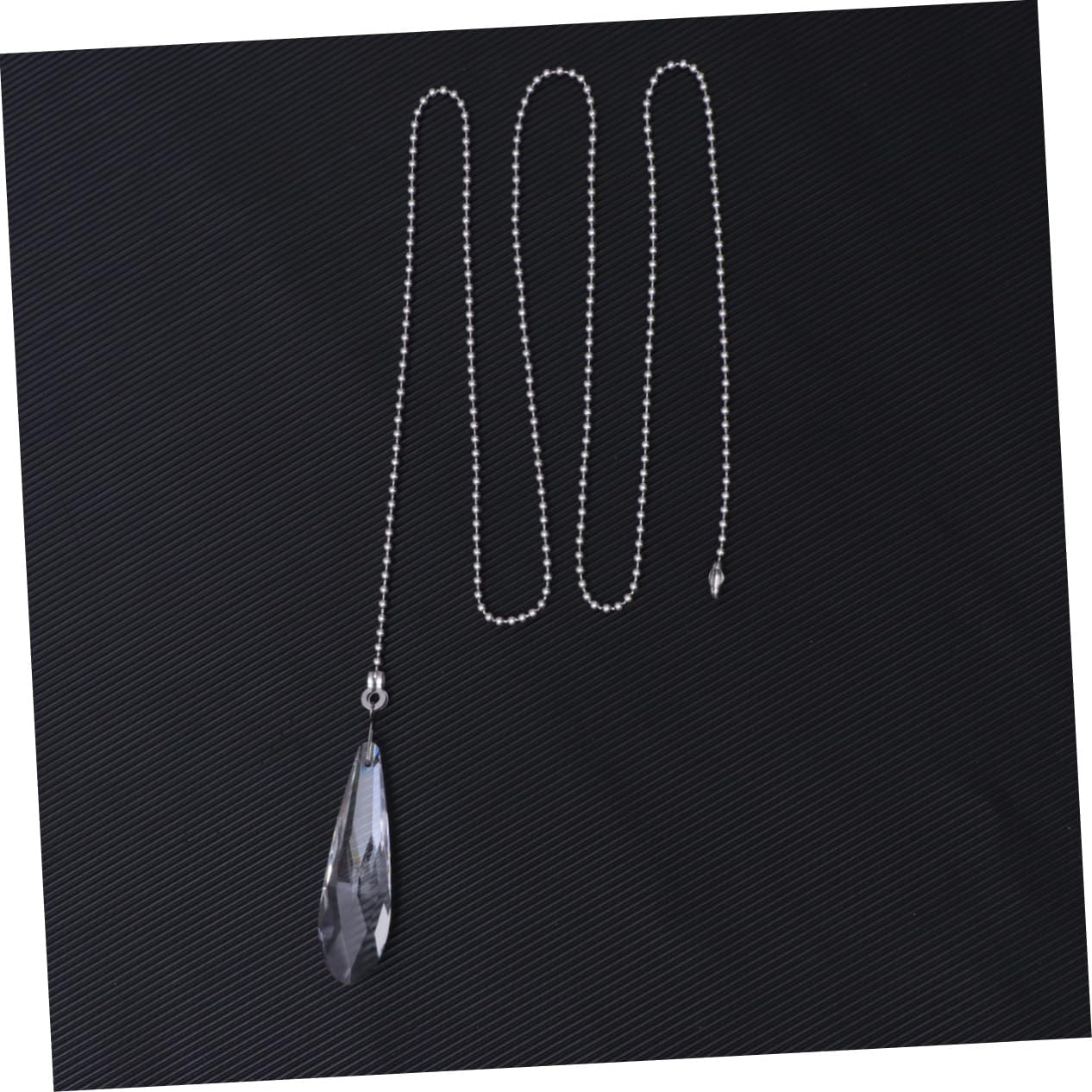 DOITOOL 6pcs Transparent Crystal Hanging Pull Chain for Ceiling Fan Lamp and Home Decor Elegant Beaded Pendant for Easy and Replacement
