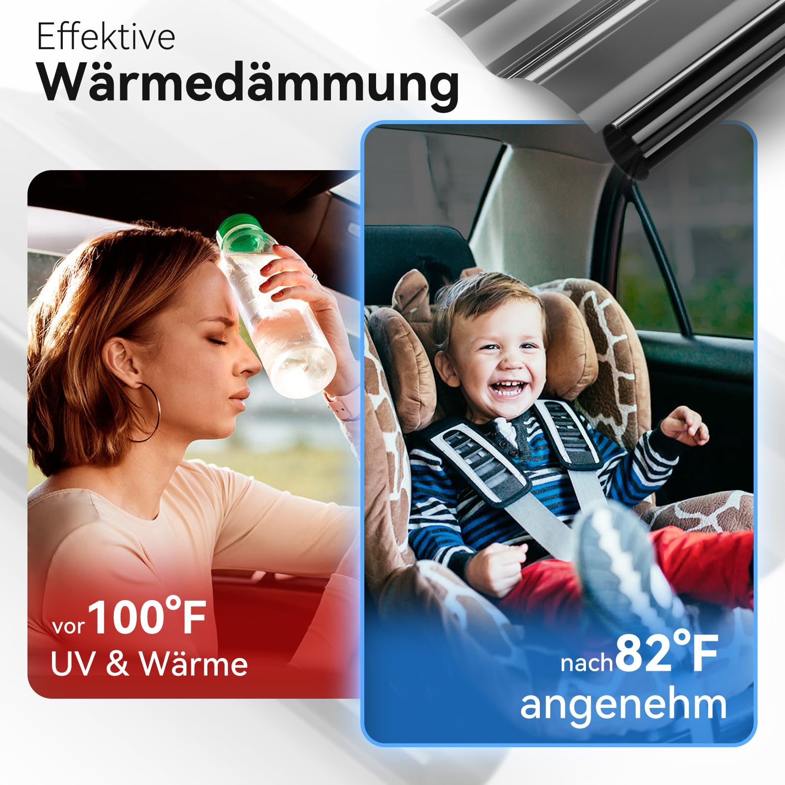 Vepagoo Lámina tintada para coche, 35% VLT – Longitud: 458 cm, ancho: 76 cm, bloquea los rayos UV/IR, calor y deslumbramiento – Resistente a los arañazos Heat & Glare