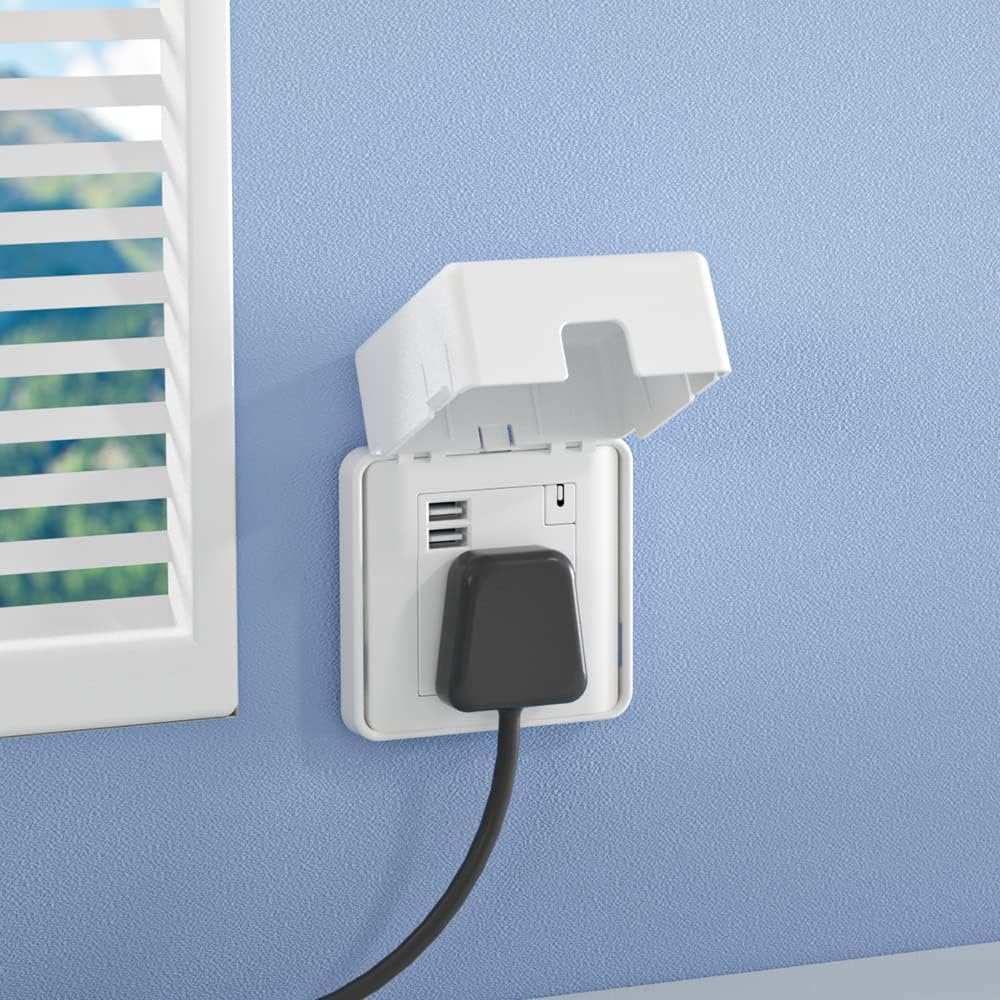 SAFELON 1 PC UK Socket Cover Box for Baby Safety, Childproof Electrical