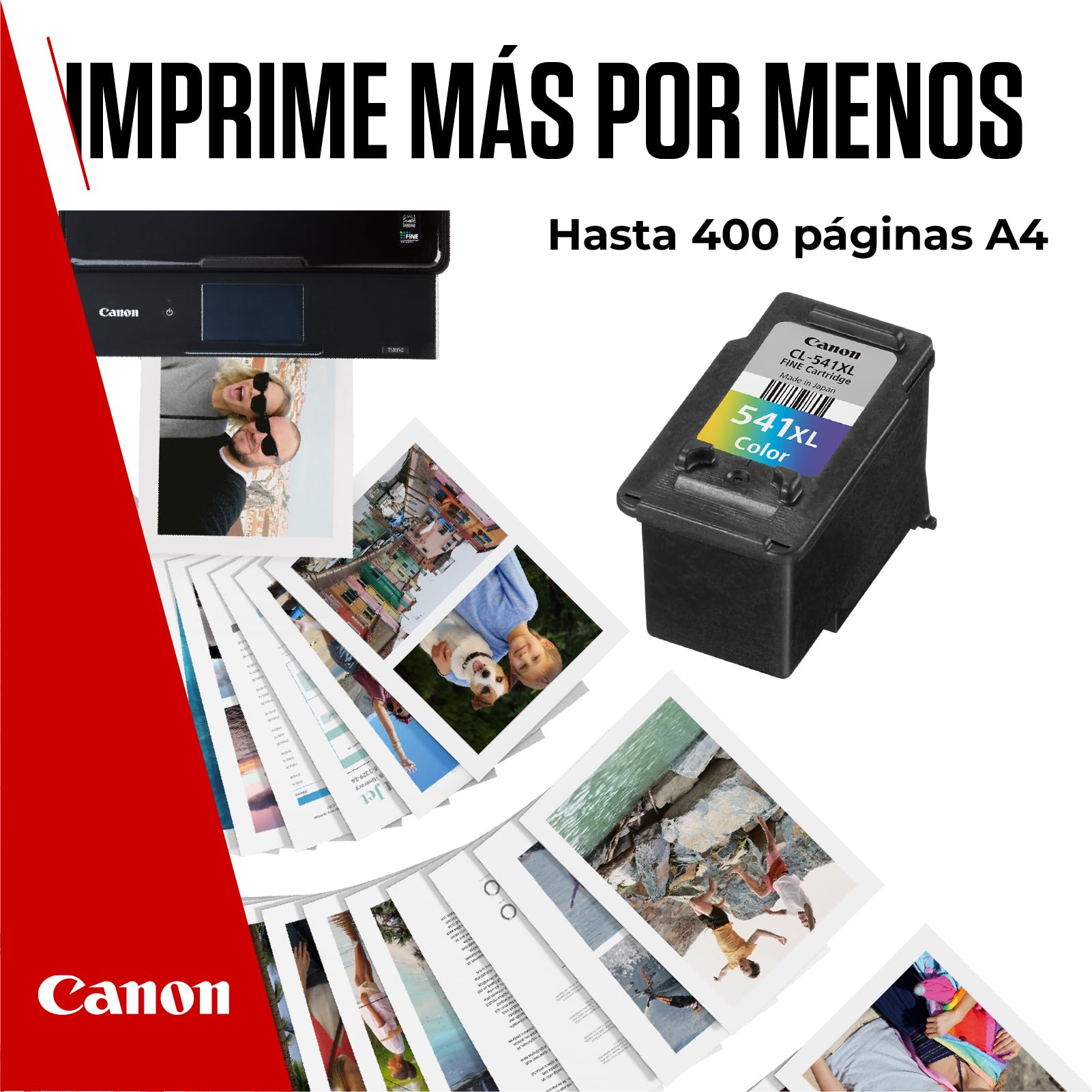 Canon CL-541XL, Cartucho de Tinta Original, Tamaño XL, Cartucho de